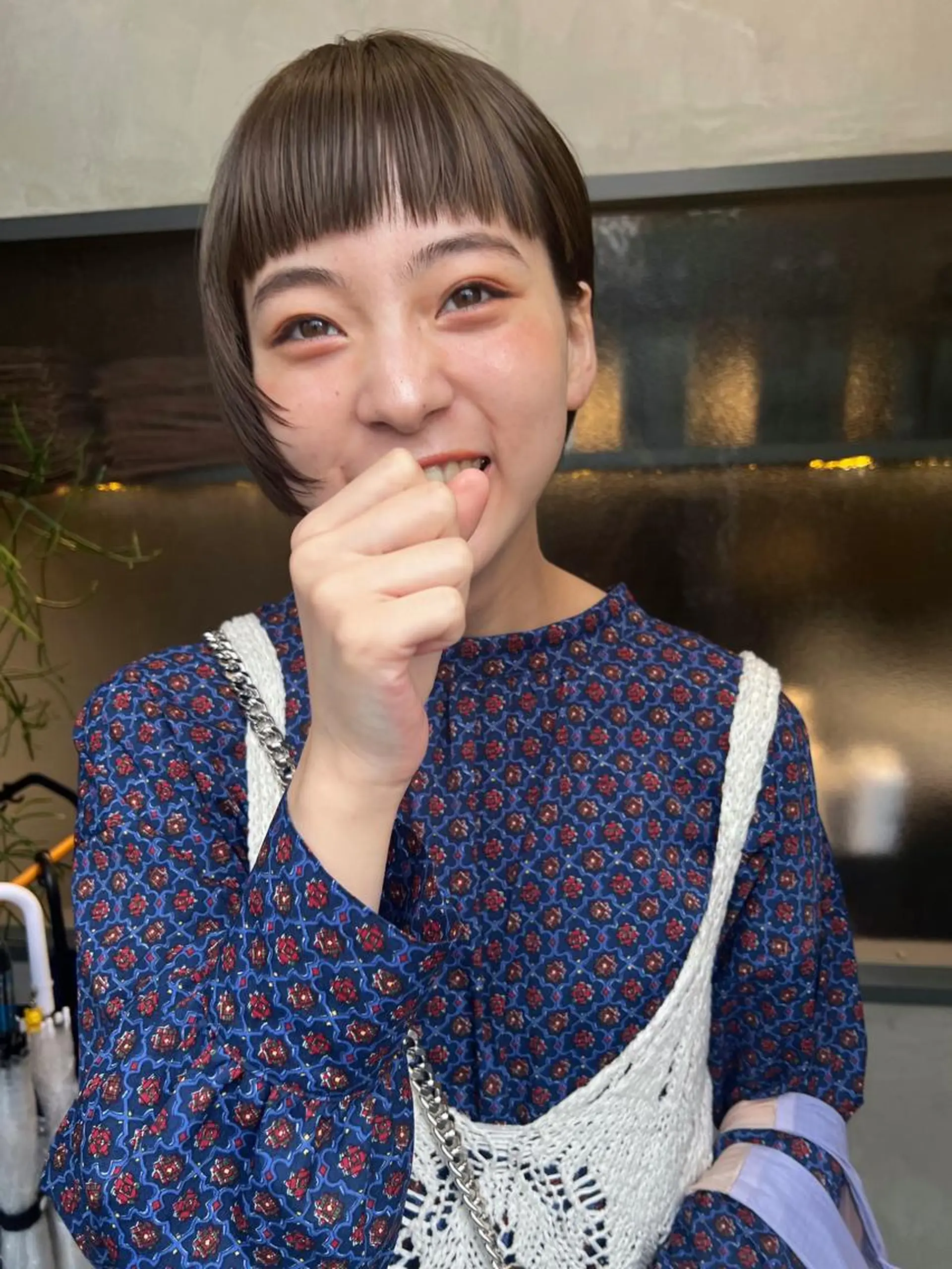 ショート カラー ショートボブ ボブ 顔周りカット オン眉 ショートヘア sakoda shunkiのヘアスタイル