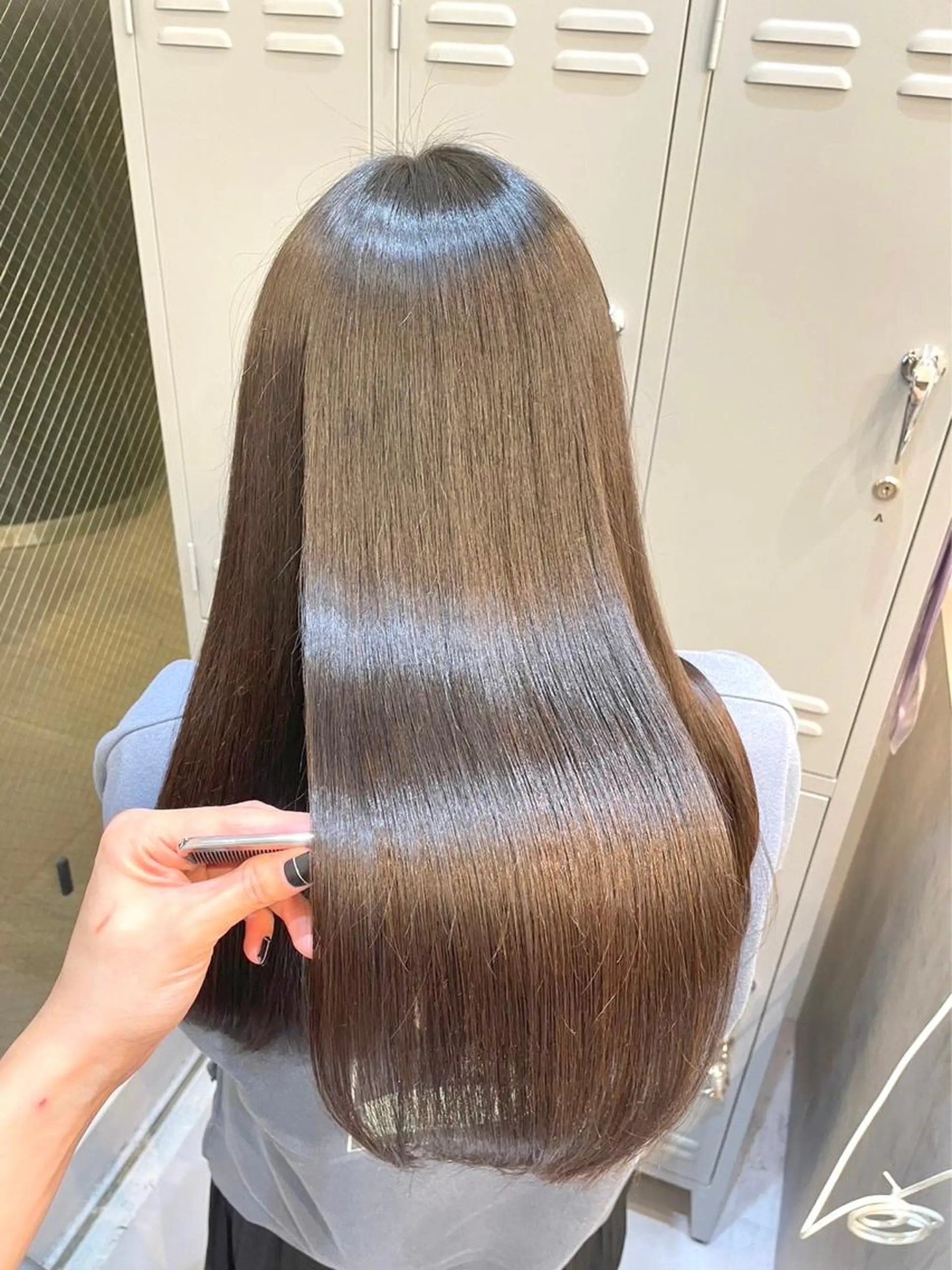 ロング トリートメント トリートメント 髪質改善× ハイライト溝江のヘアスタイル