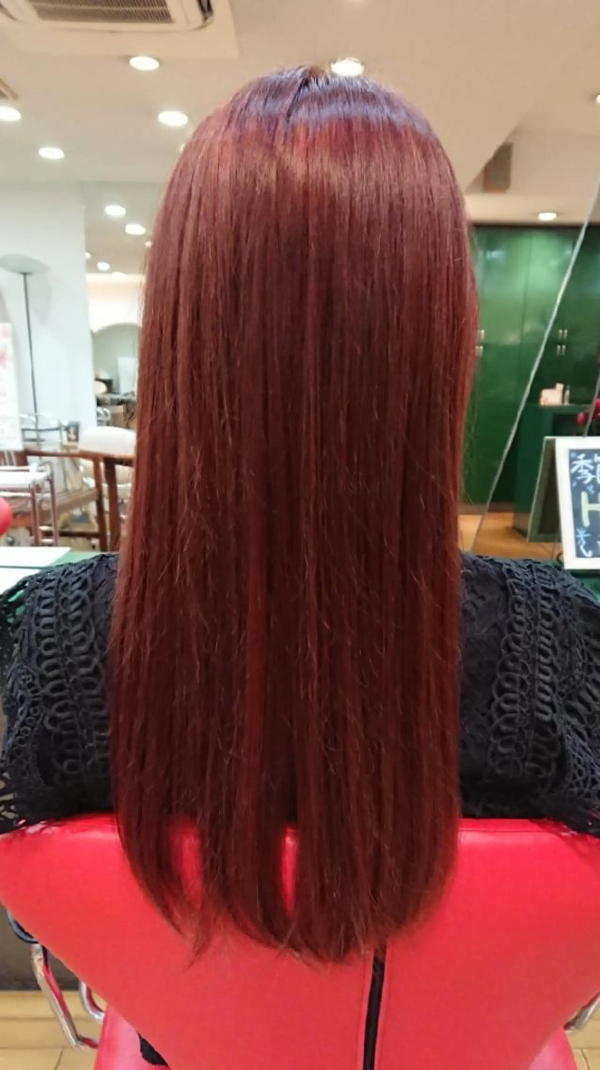 ロング カラー ハイライトカラー ハイライト 原 萌香のヘアスタイル