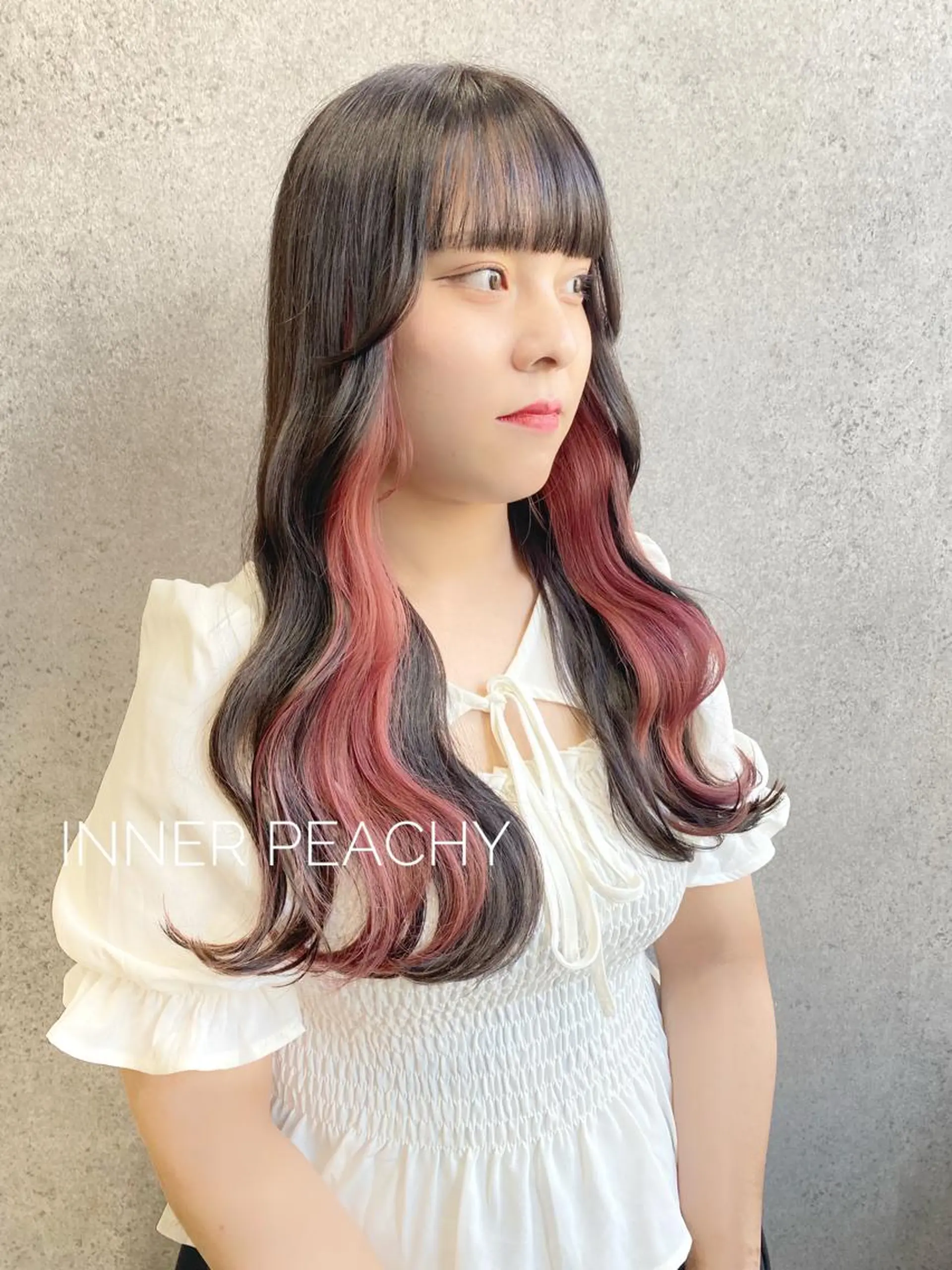 ロング カラー ブリーチ ケアブリーチ 髪質改善 ヨシンモリ 韓国風ヘア clomus所属・YUKA 🍒ツヤ髪改善のヘアスタイル