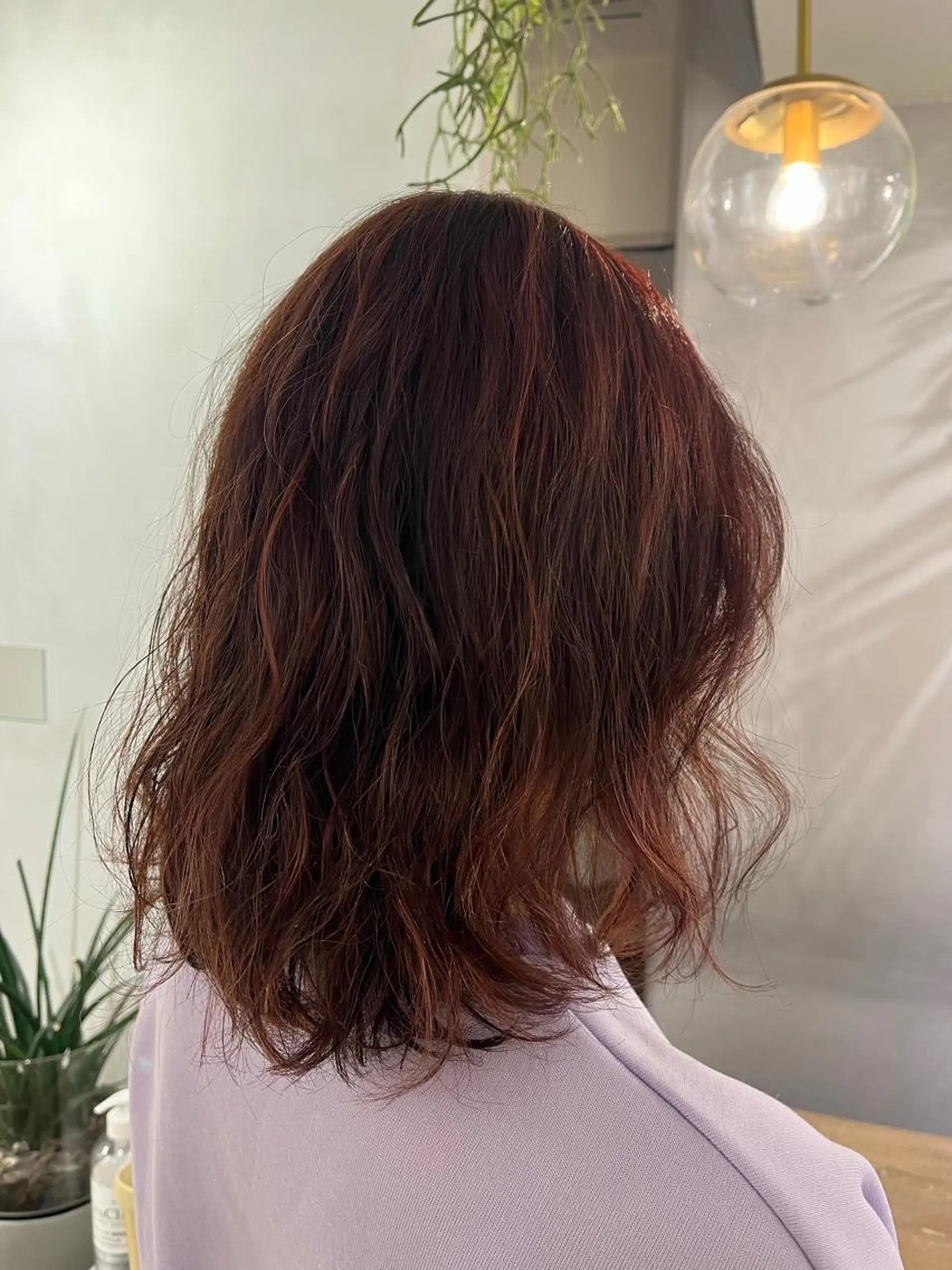 ミディアム パーマ カット トリートメント ショート/ボブ/透明 感カラー/高橋あみのヘアスタイル