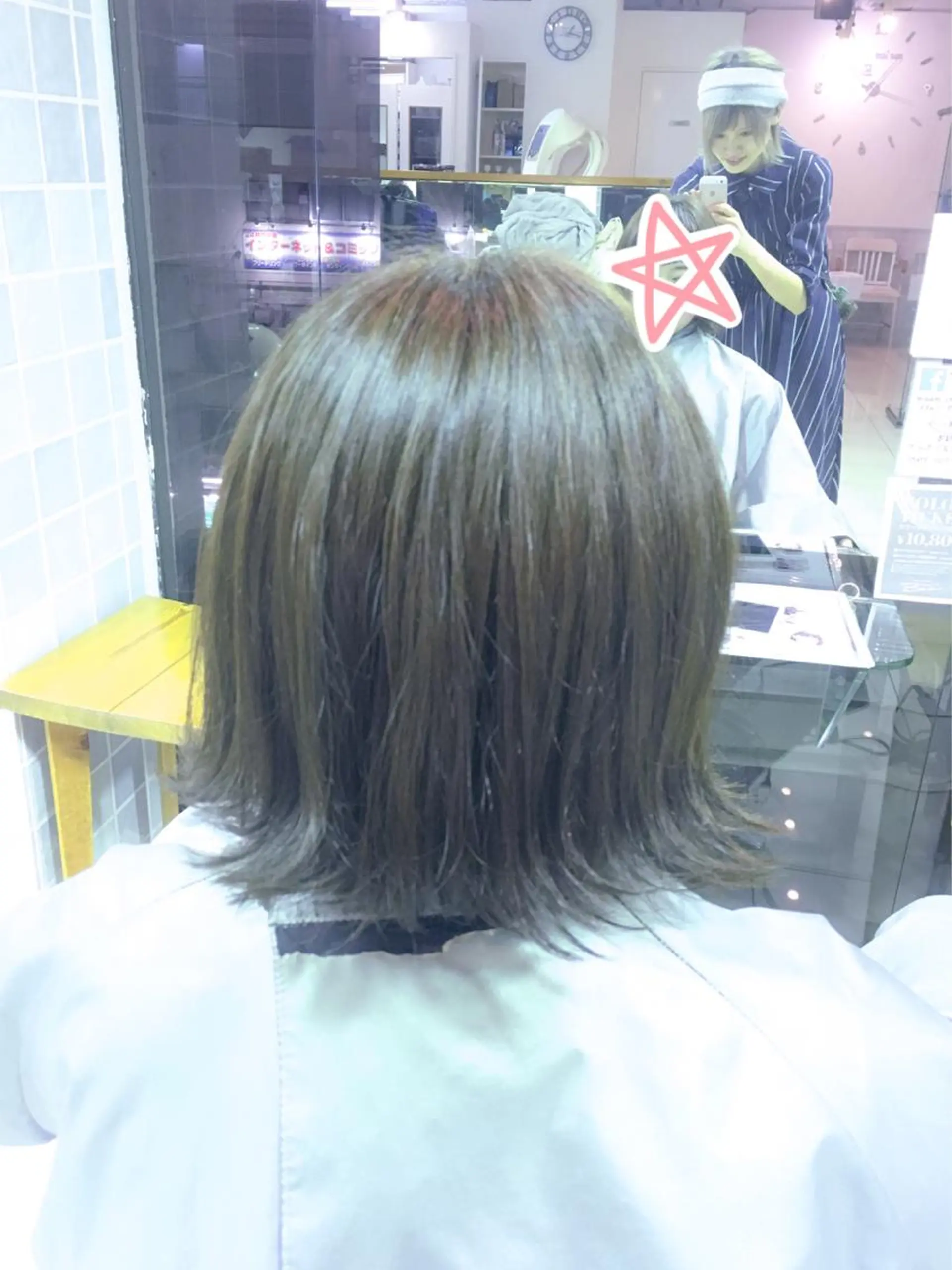 ショート 外ハネヘア miyu 美髪縮毛矯正𓂃꙳⋆のヘアスタイル