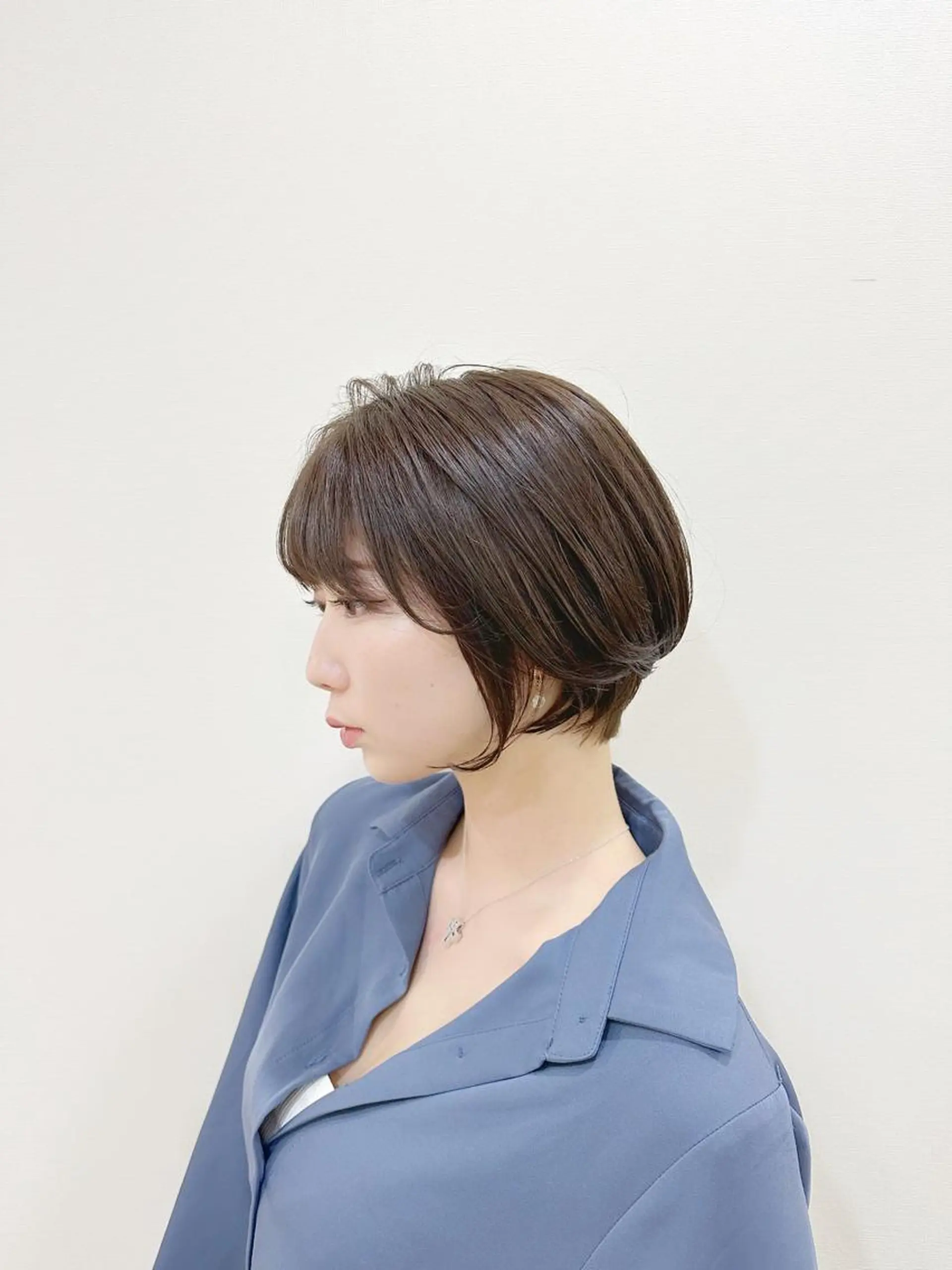 ショート カラー ショートボブ ハンサムショート 丸みショート アディクシーカラー ボブ newline銀座所属・銀座ショート/ 大人ショート/金子涼のヘアスタイル