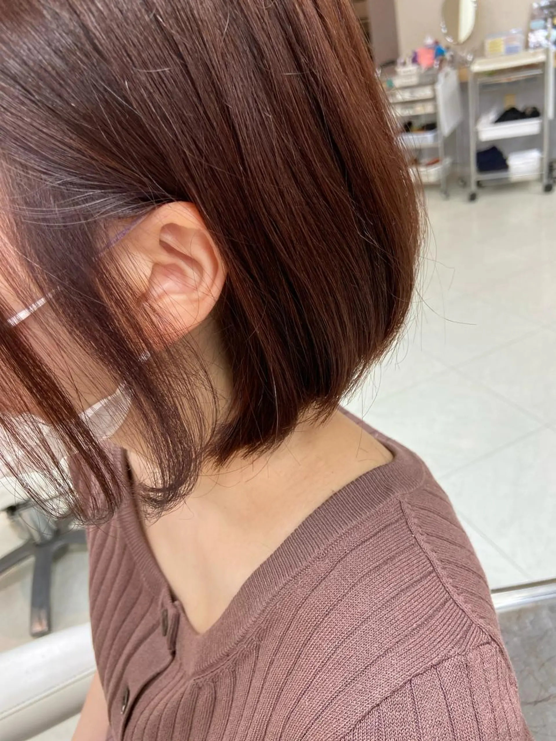 ミディアム カラー インナーカラー 菊地 美憂のヘアスタイル