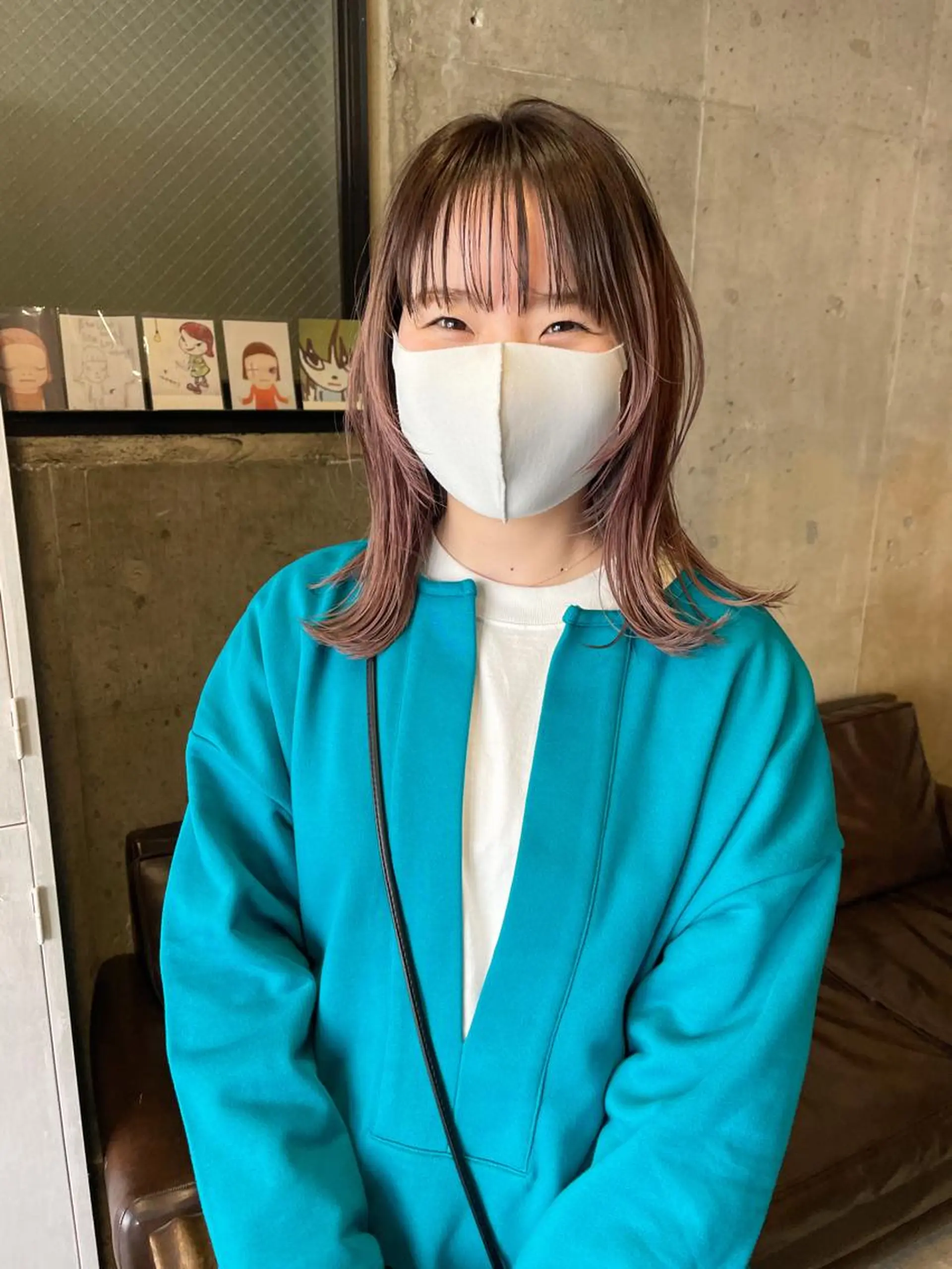 セミロング カラー パーマ/レイヤー 岩山丈一郎のヘアスタイル