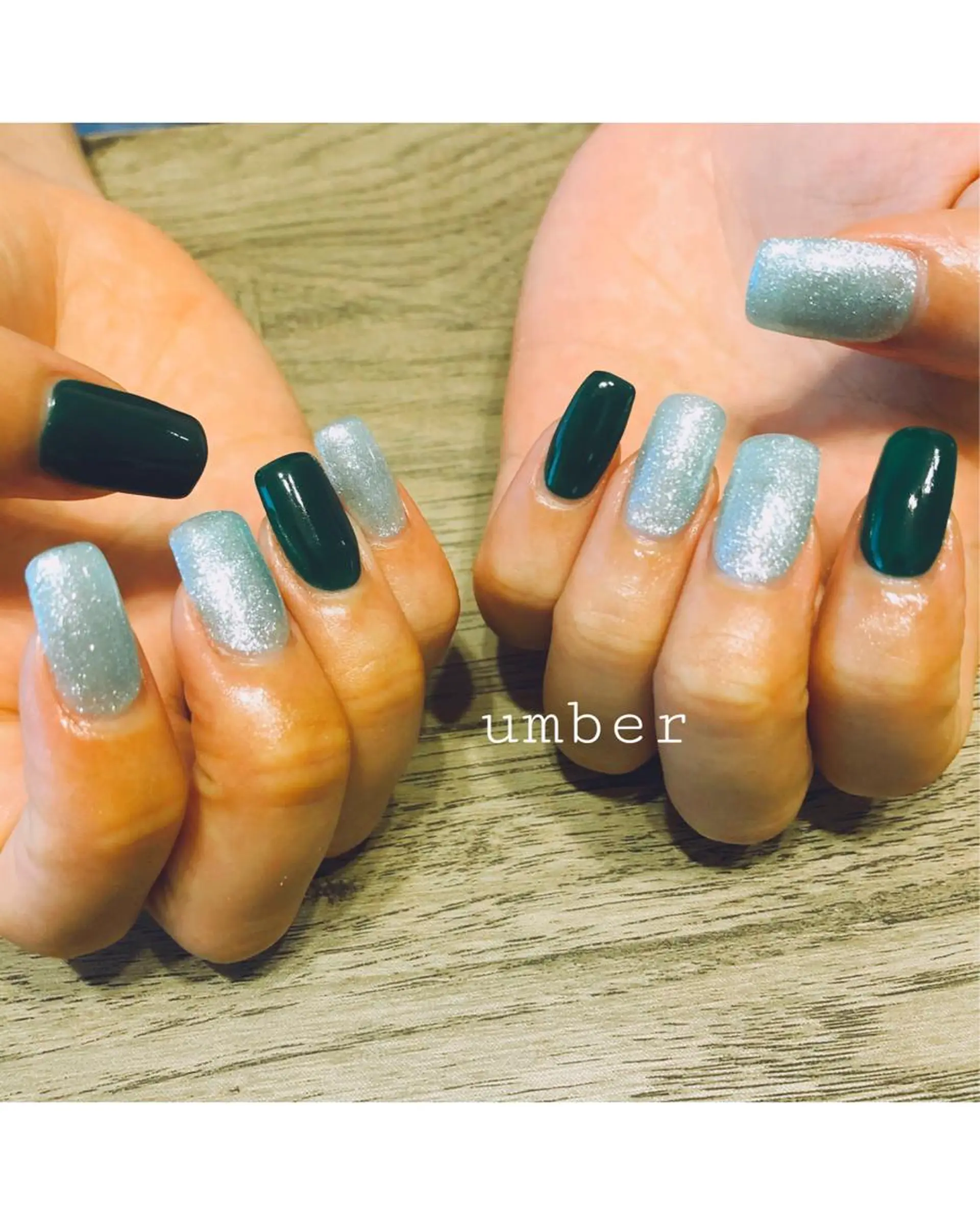 ネイル クリアネイル フットネイル フレンチネイル グラデーション マグネットネイル umber 三茶1分のネイルデザイン