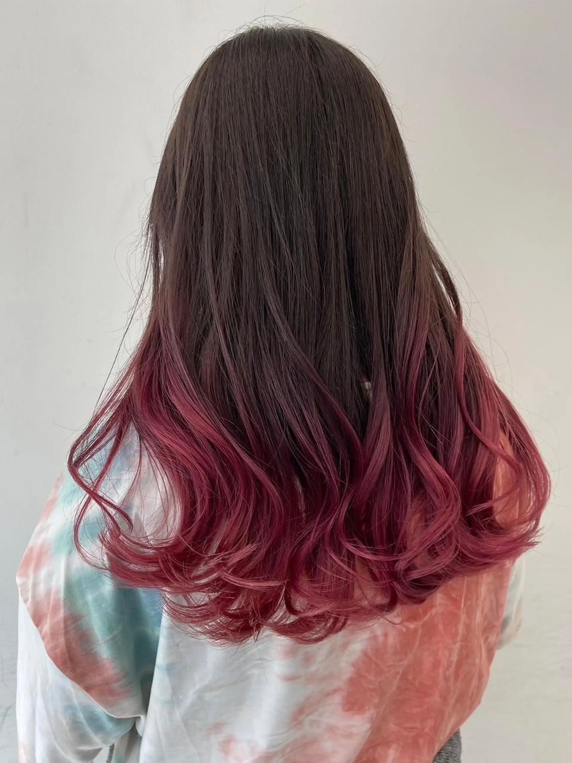 ロング カラー バレイヤージュ ブリーチ ダブルカラー イヤリングカラー ハイライトカラー 【公式】amble luxe 中野のヘアスタイル