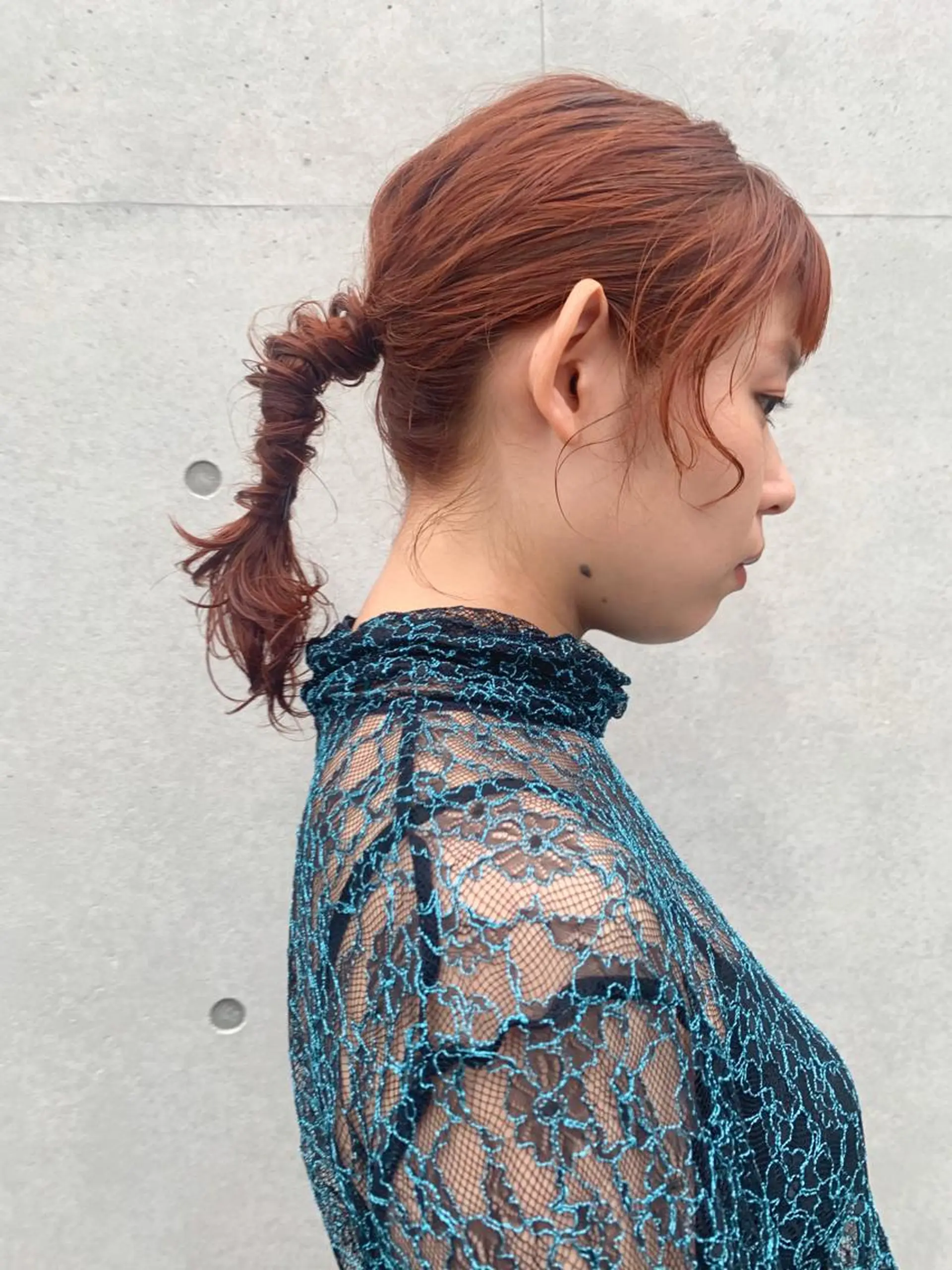 ミディアム カラー ヘアアレンジ 顔周りカット カット ヘアカラー sakoda shunkiのヘアスタイル