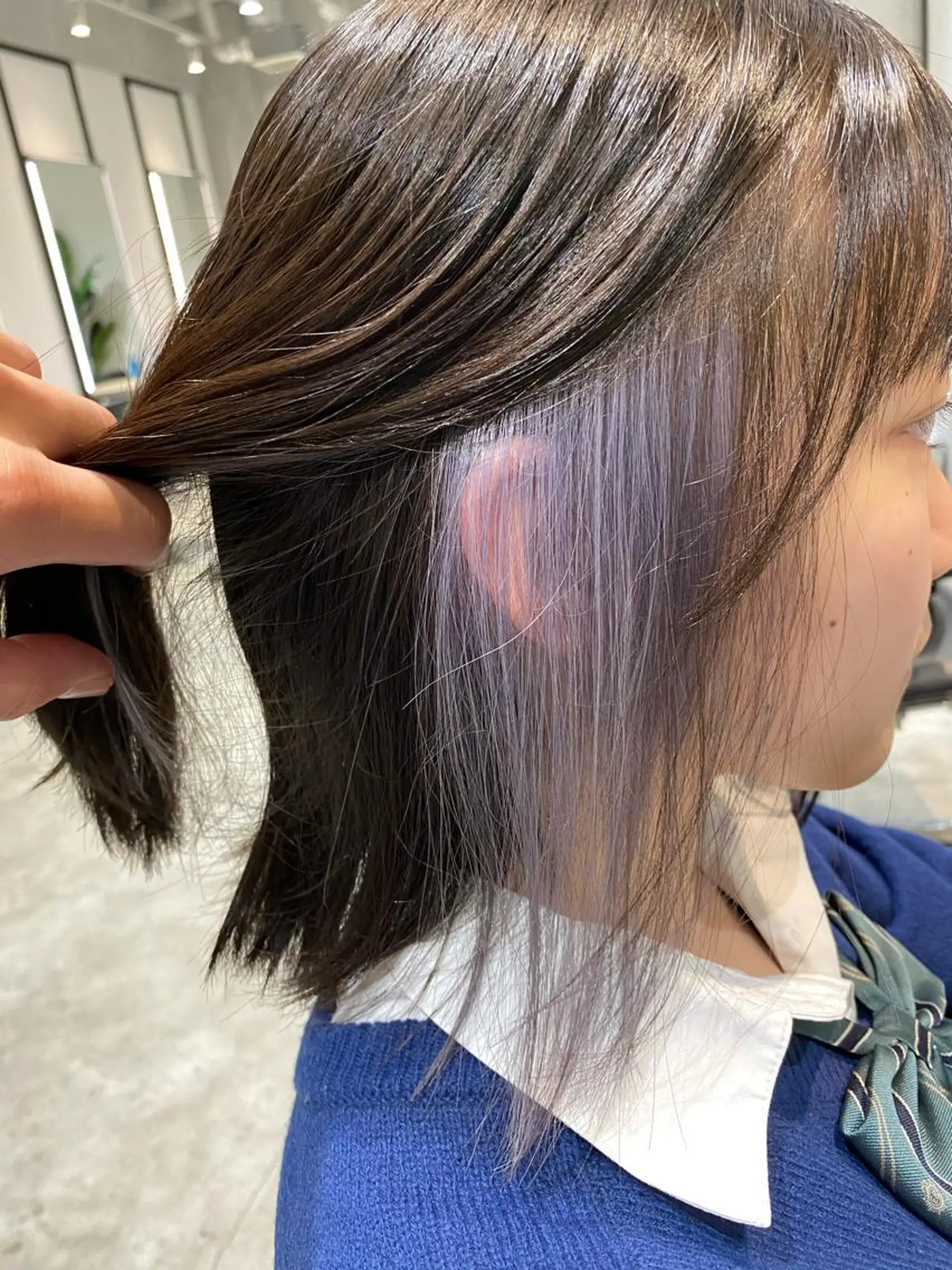 ミディアム カラー ヘアカラー 髪質改善/縮毛矯正 レイヤー/松川匠のヘアスタイル