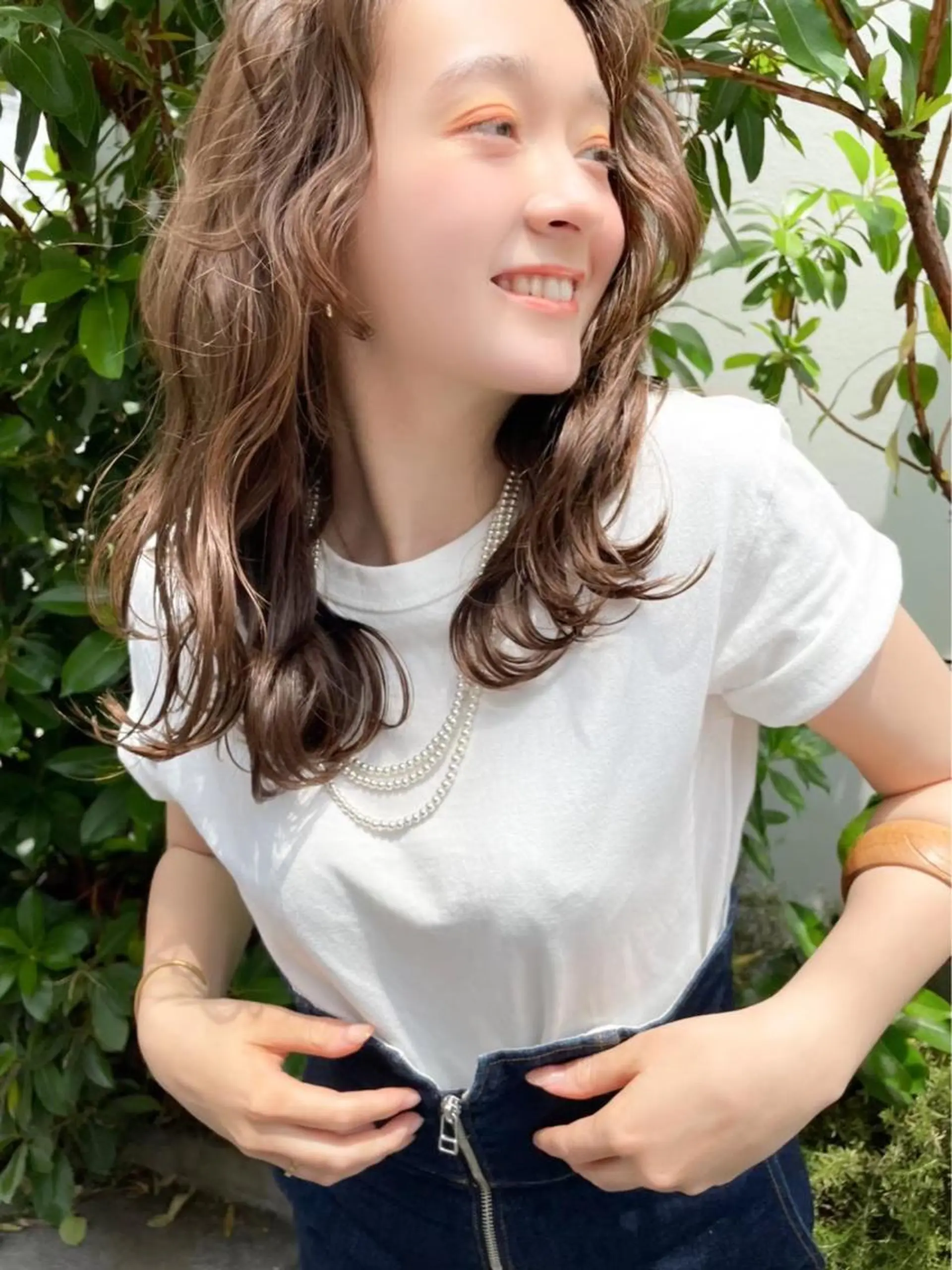 ミディアム カラー 外国人風カラー MUSASHI ブリーチカラー◎のヘアスタイル