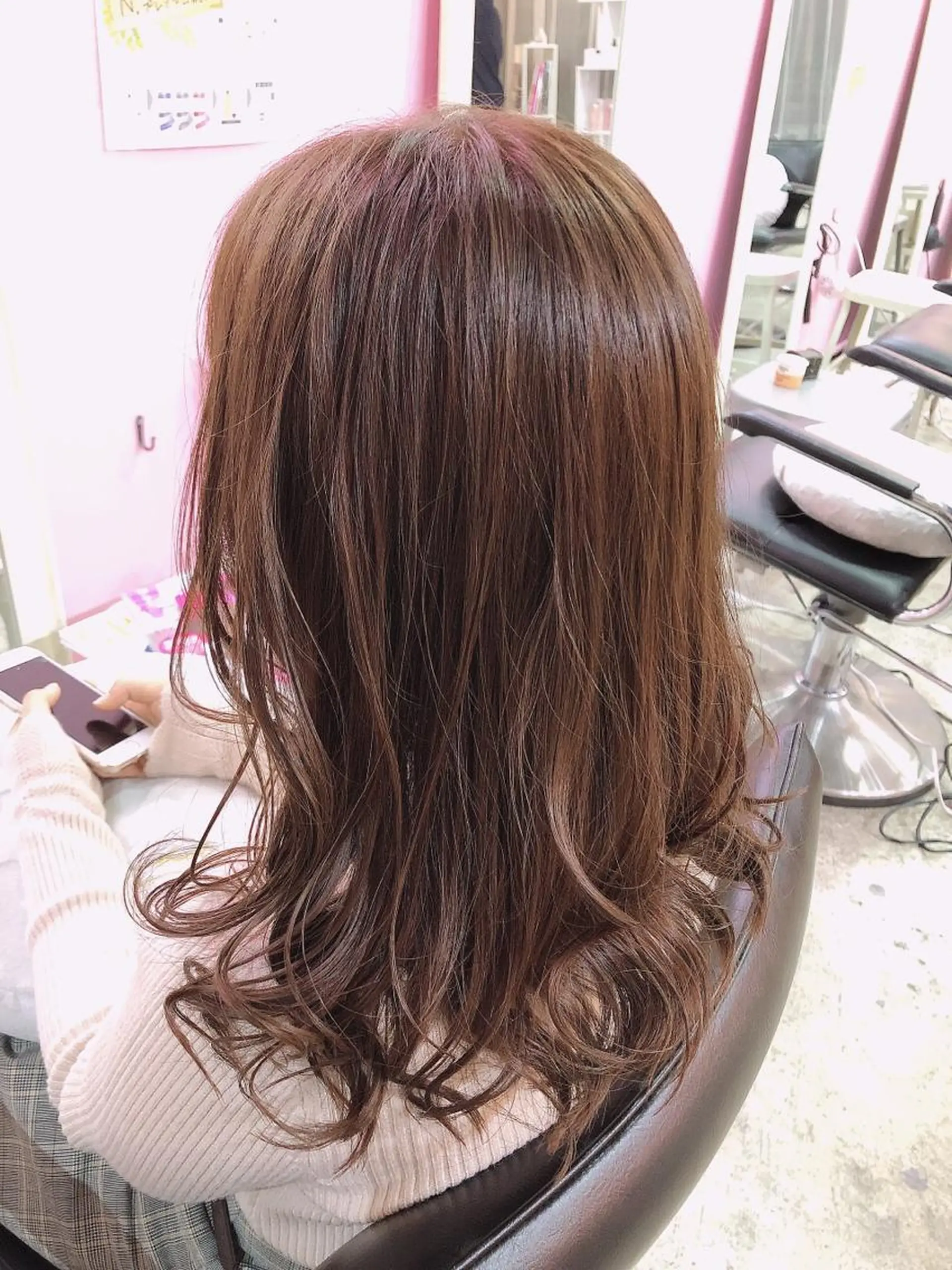 セミロング カラー 浦山 和之のヘアスタイル