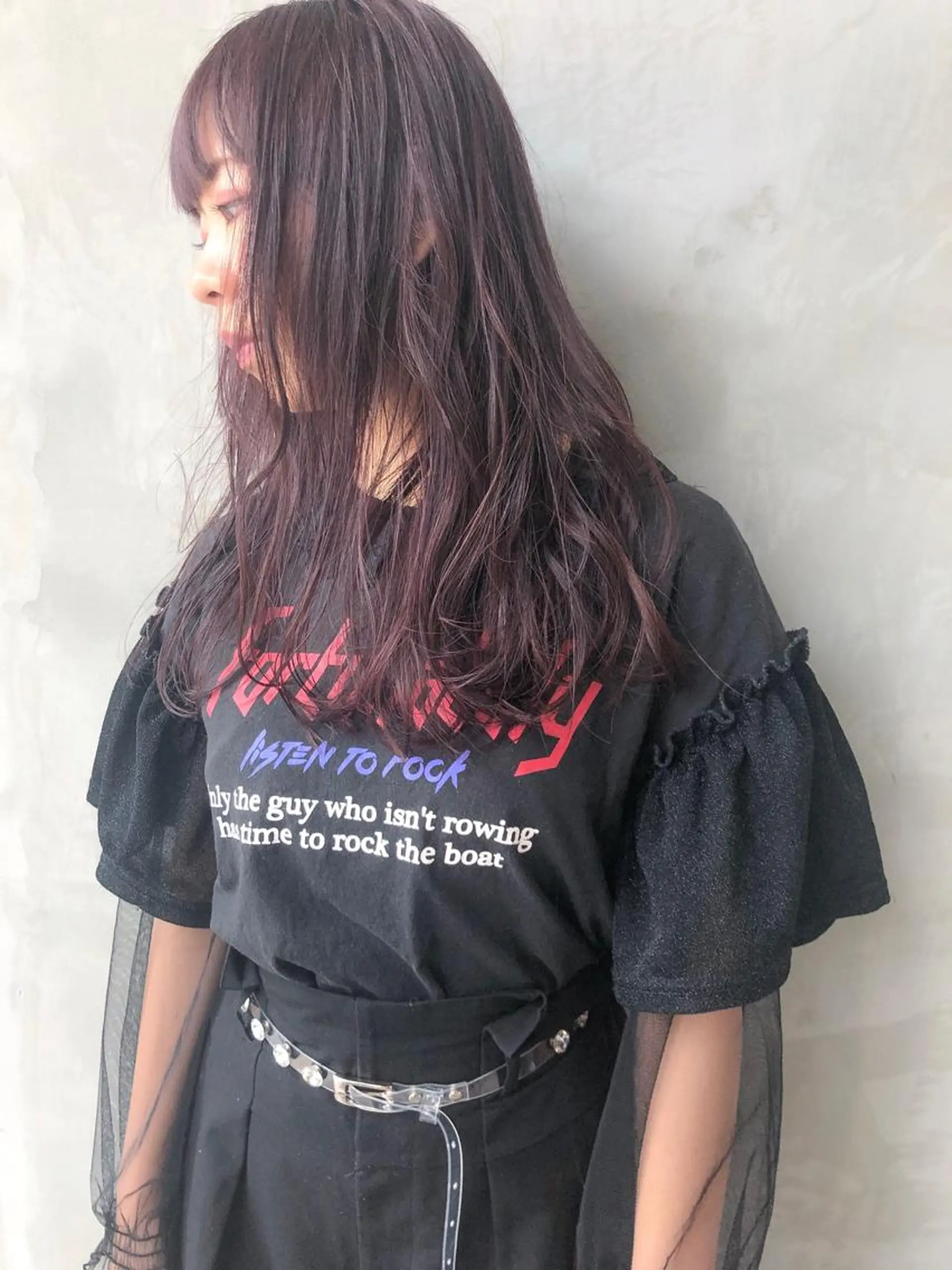 ミディアム カラー パーマ ヘアアレンジ ハイライトカラー ラベンダーカラー ピンクカラー ピンクラベンダー ハイライト カット ヘアカラー トリートメント TOMO GEEKS代表のヘアスタイル