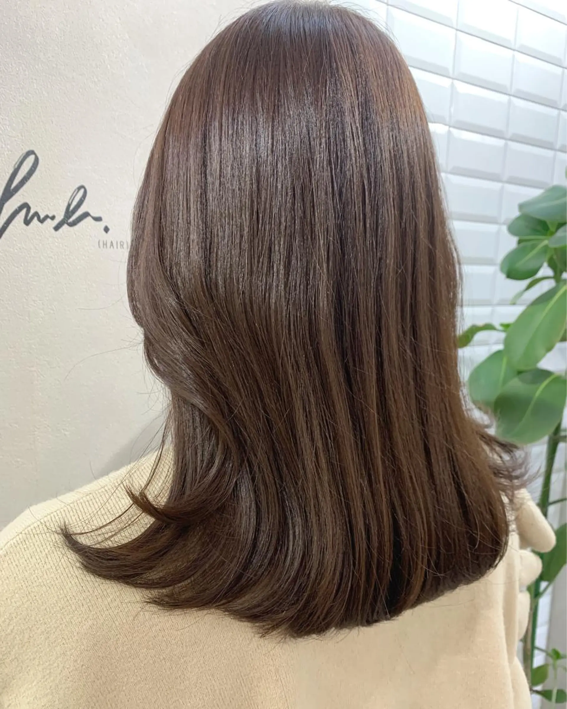 ロング カラー ベージュカラー カット ヘアカラー トリートメント hub hair レイヤー/透明感のヘアスタイル