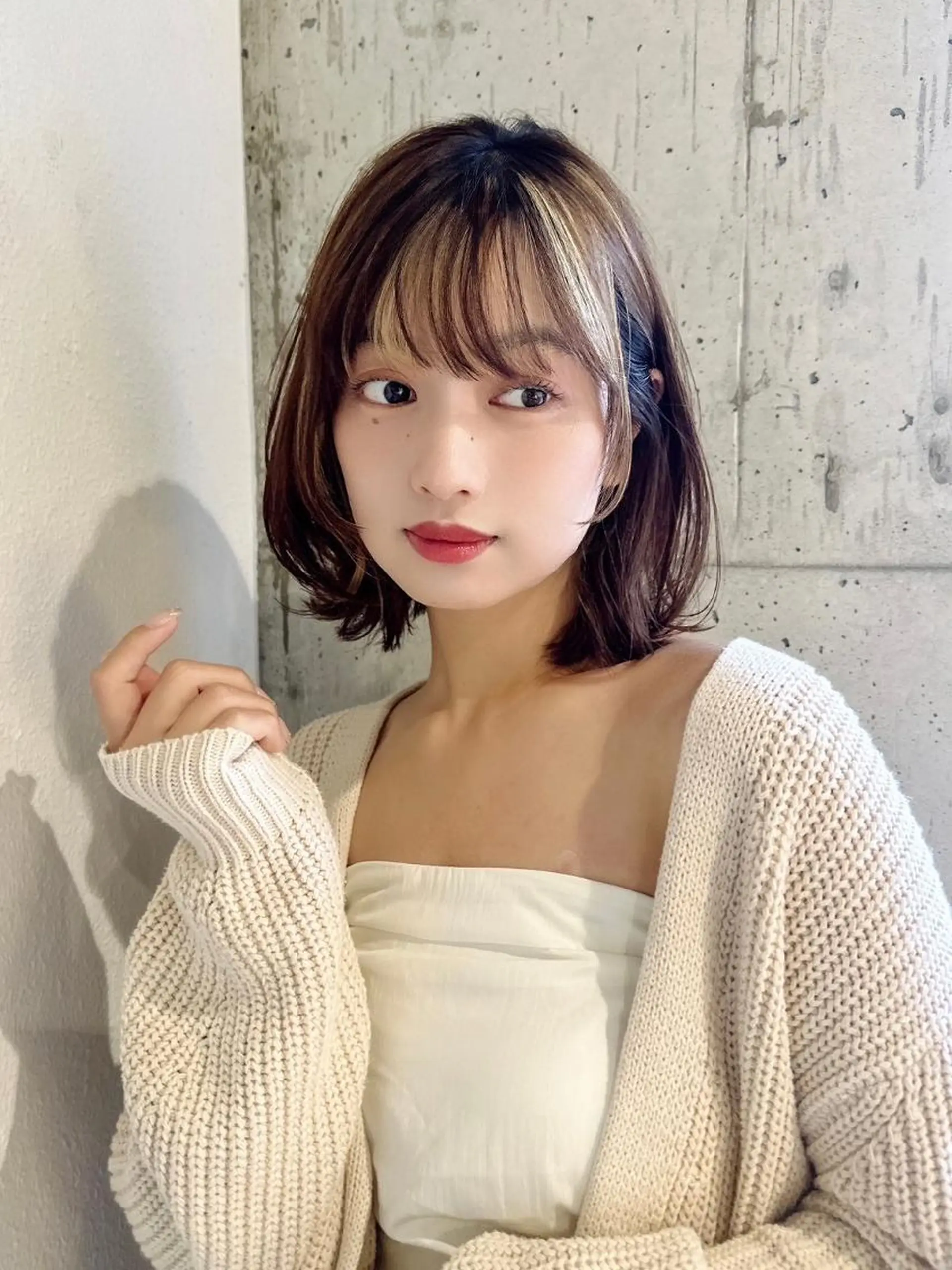 ミディアム カラー カット ヘアカラー トリートメント ⭐️迫田 ゆう⭐️のヘアスタイル