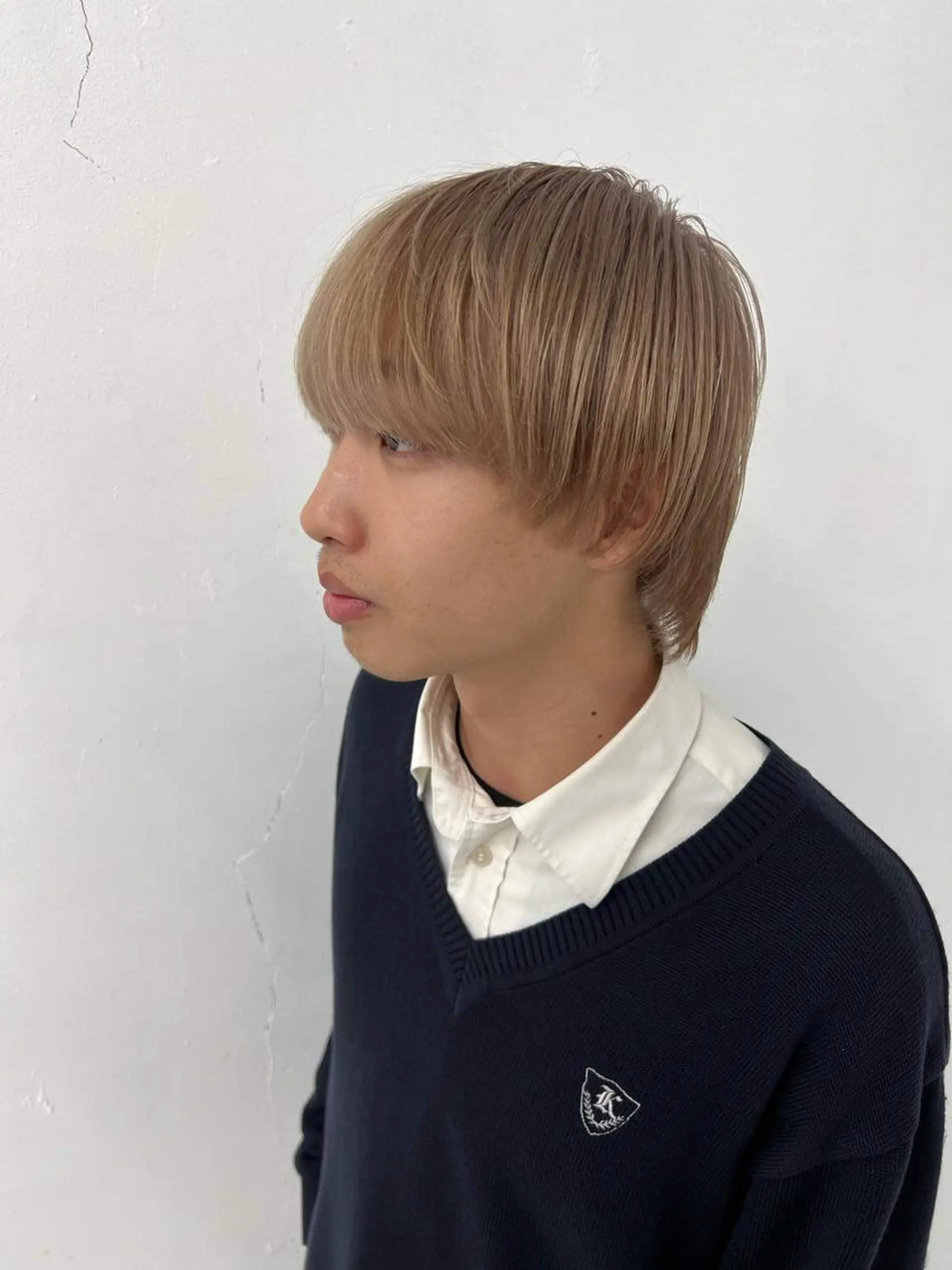 メンズ メンズブリーチ メンズハイトーン マッシュ メンズパーマ メンズツイストパーマ カット ヘアカラー 柏メンズパーマ特化 蛯谷  晃裕のヘアスタイル