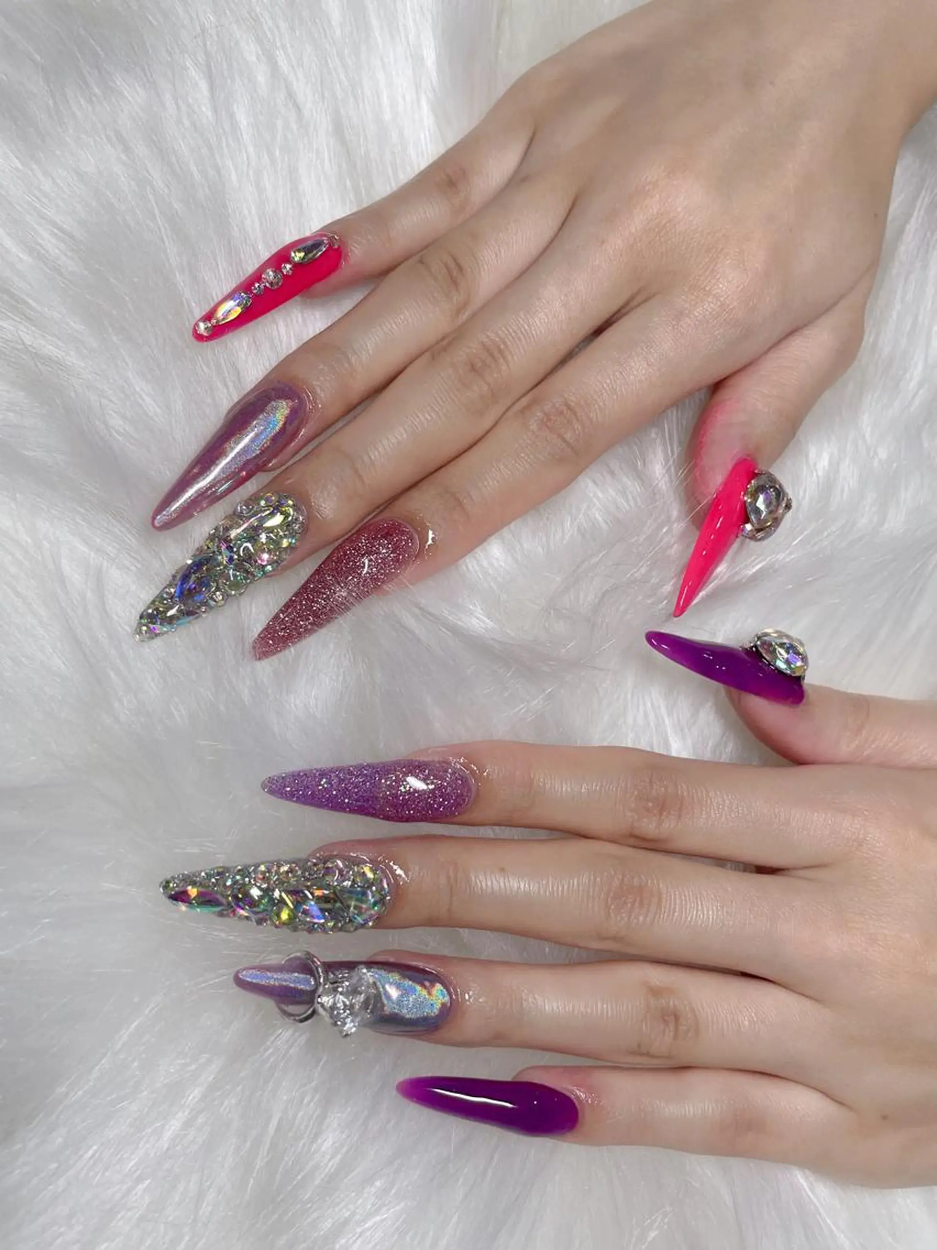 ロング ネイル ハンドネイル 《LB》ラブリエ Nail&eyeのマツエク・マツパデザイン