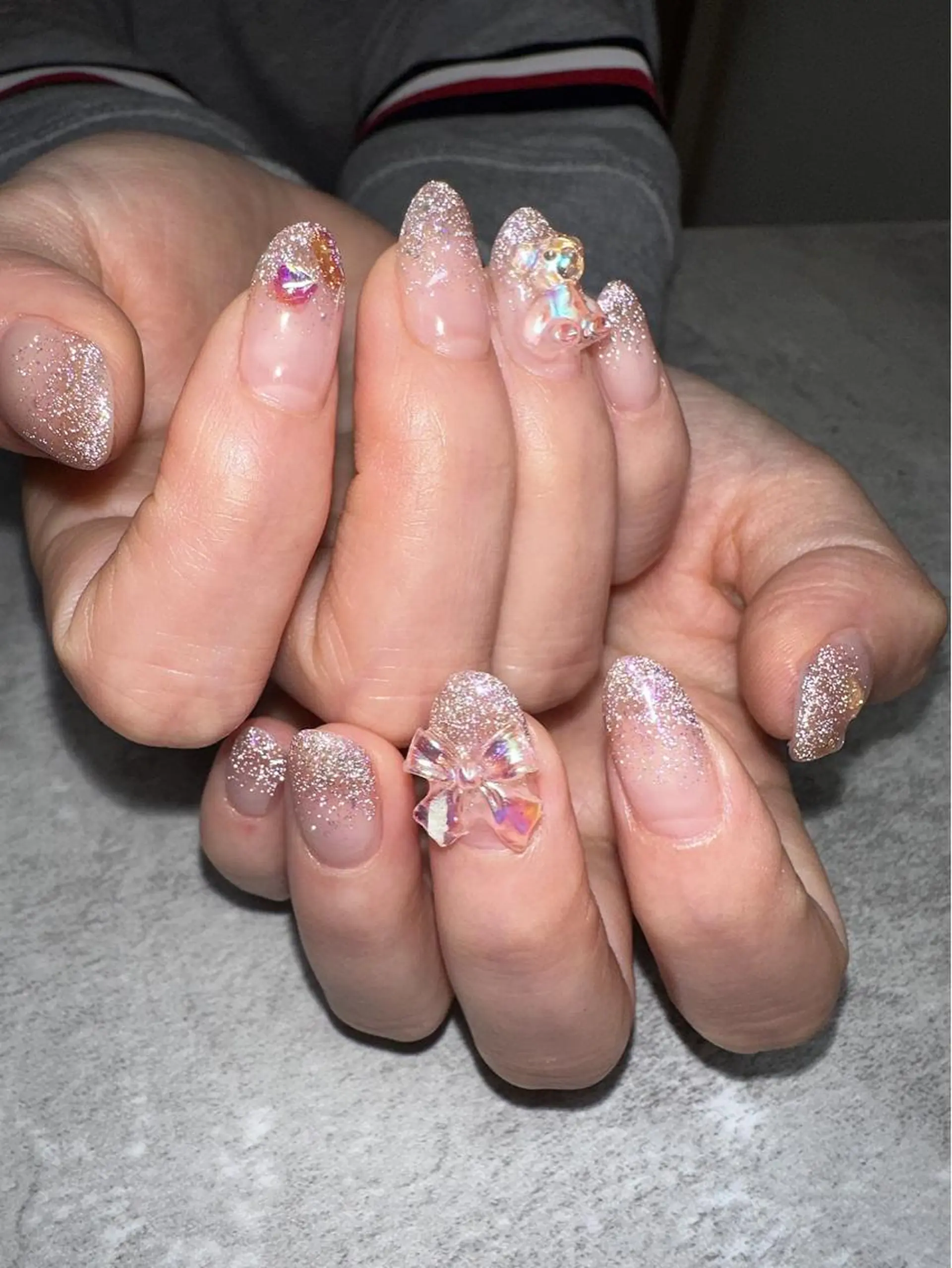 ネイル フラッシュネイル フットネイル キラキラネイル ラメ(グリッター) ハンドネイル nail campのネイルデザイン