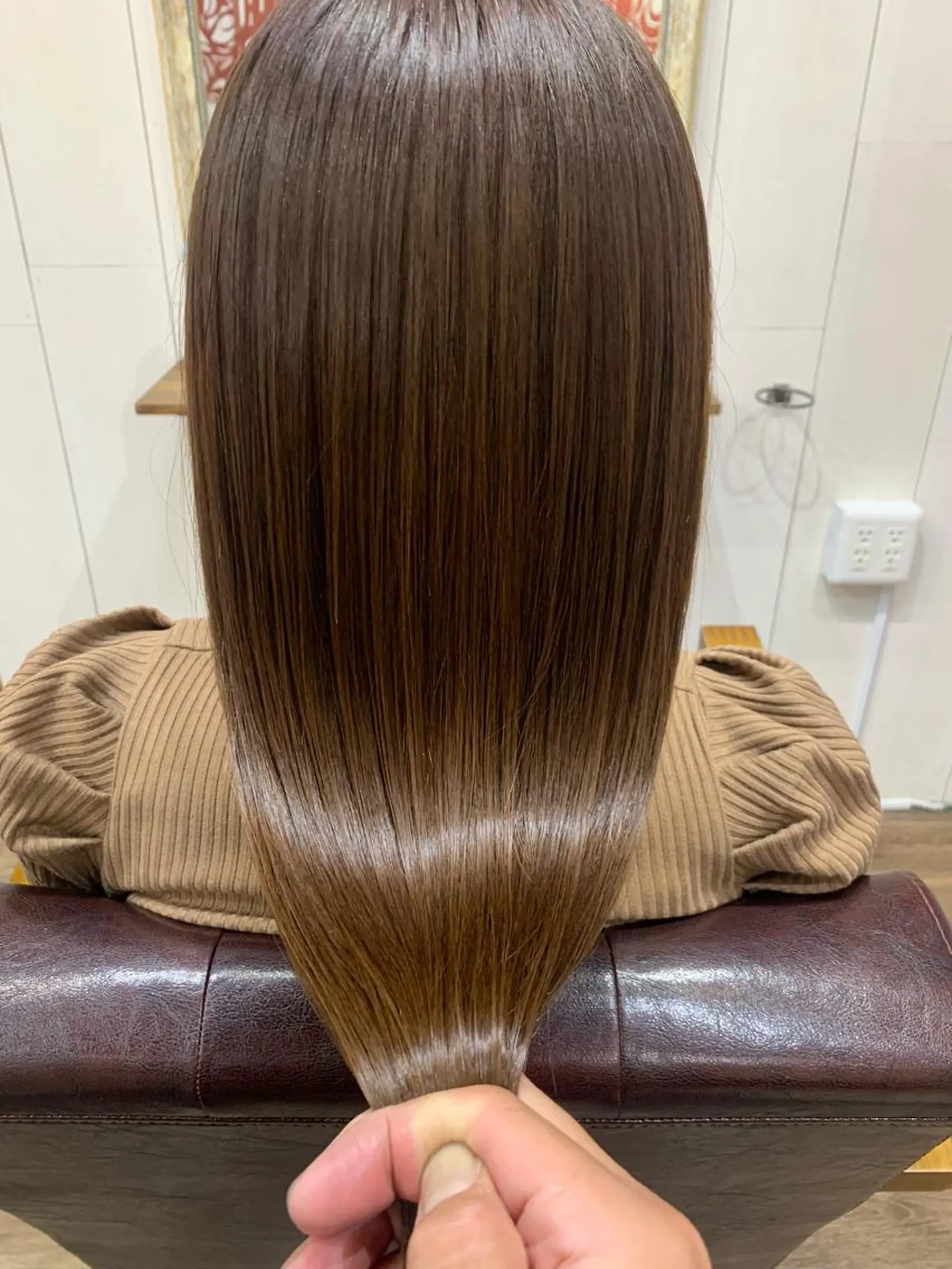 セミロング カット ヘアカラー トリートメント 前井 正人のヘアスタイル