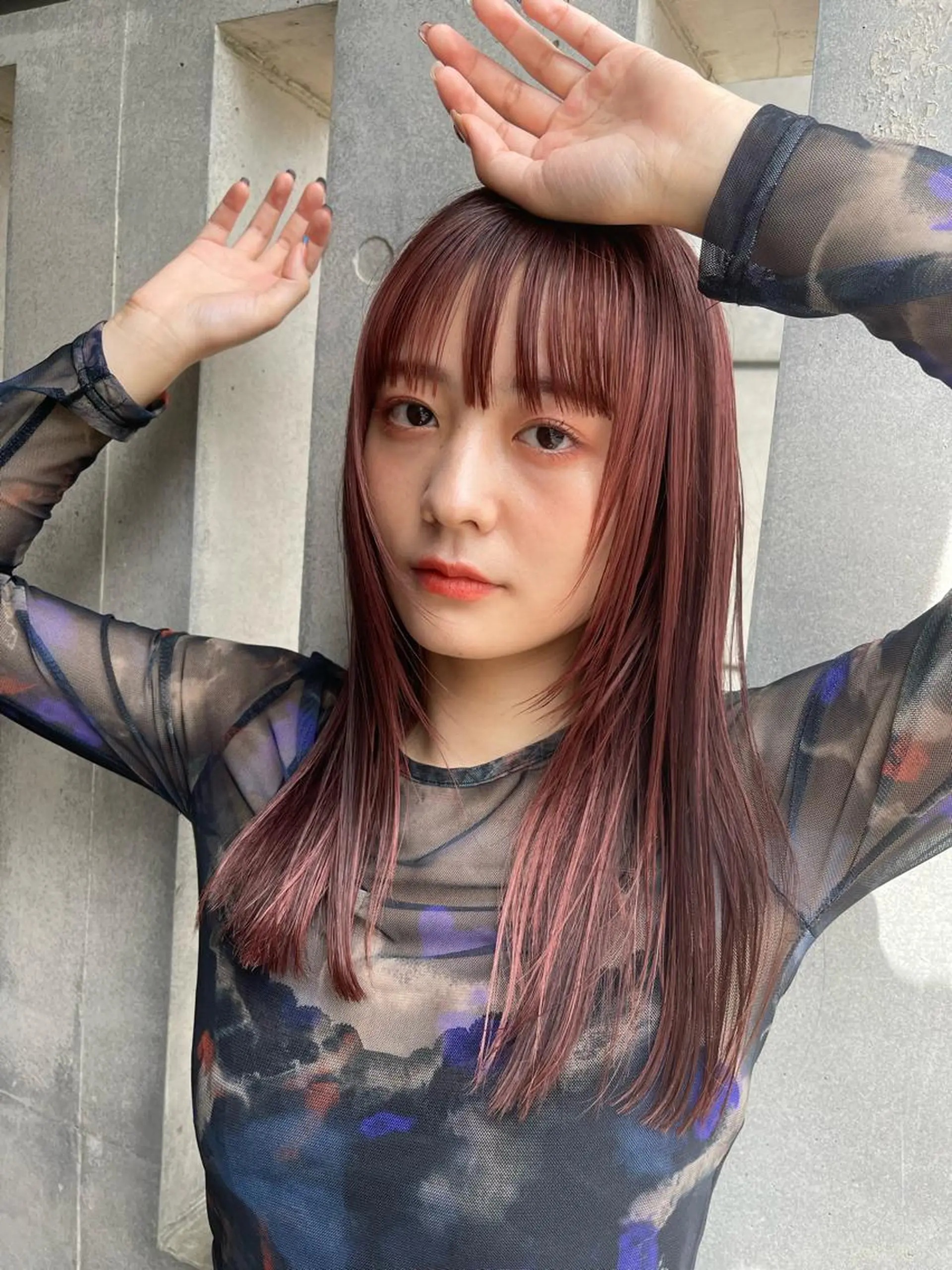 セミロング カラー ワキウチコウスケ 福岡天神美容室のヘアスタイル