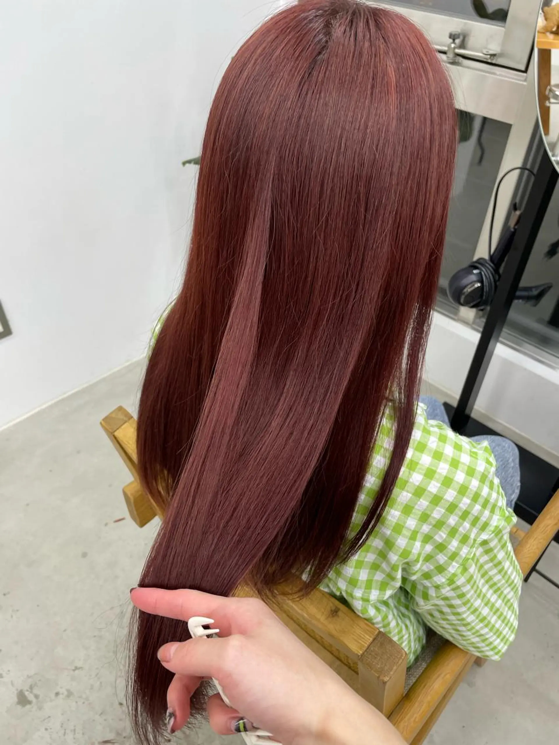 ロング カラー ブラウンカラー ピンクカラー ピンクブラウン sica所属・スタイル撮影 モデル募集momoのヘアスタイル