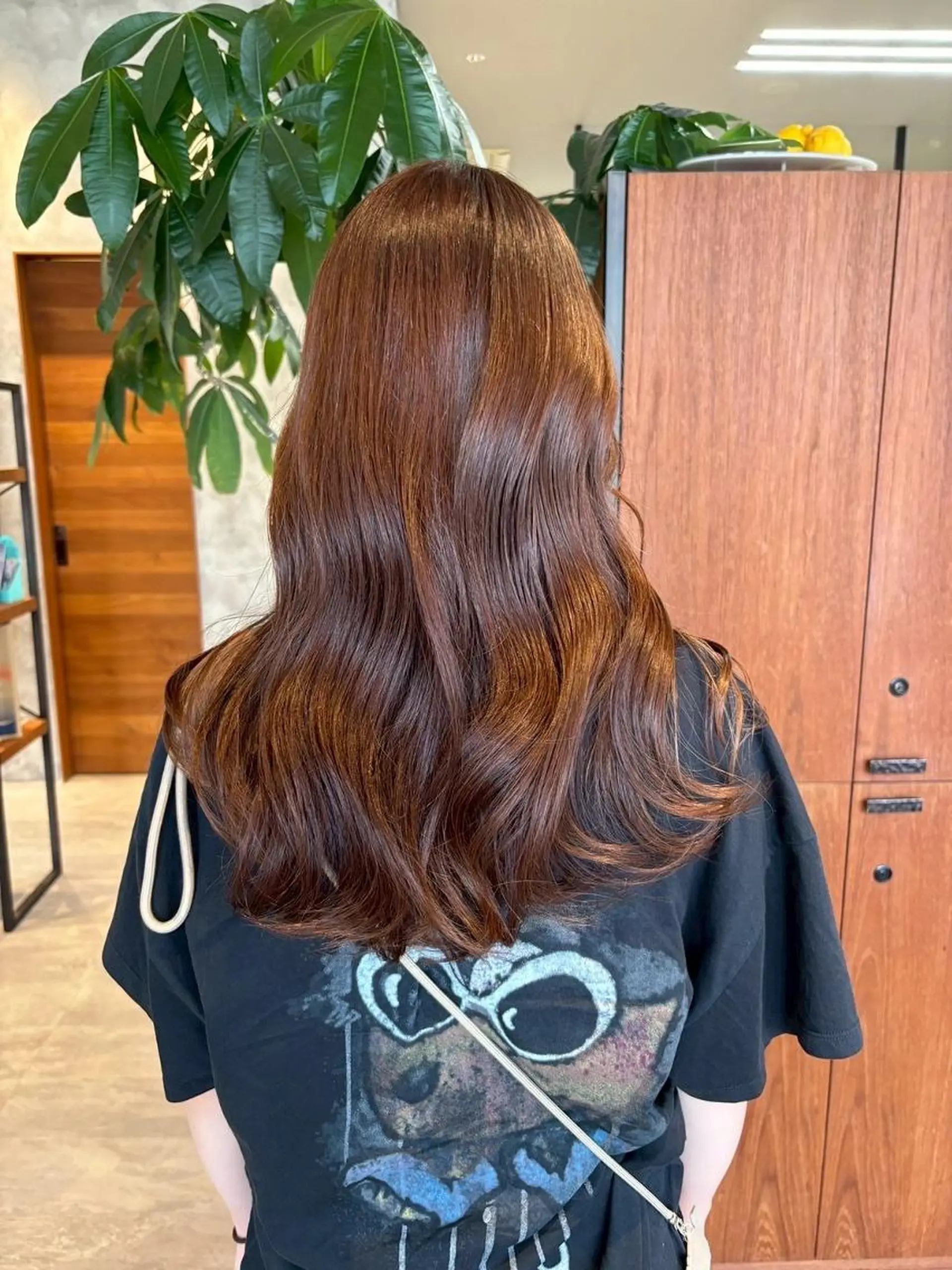 ロング カット ヘアカラー トリートメント 長谷川 楓のヘアスタイル