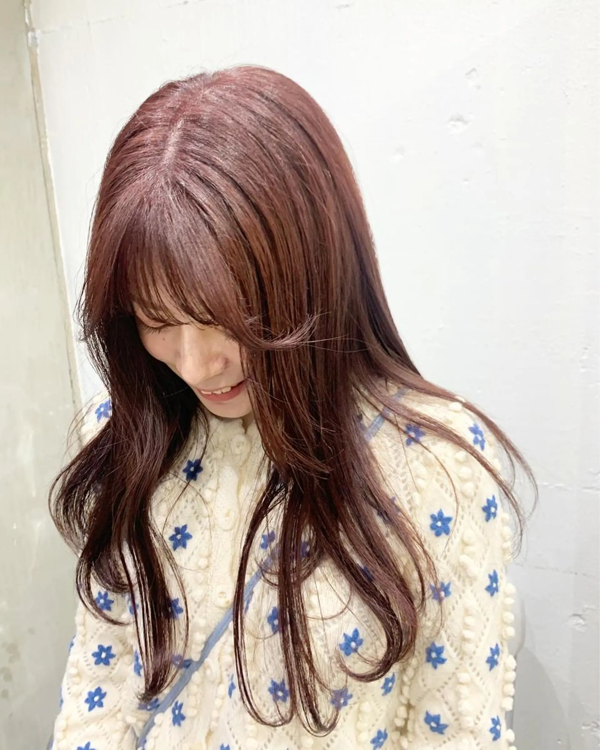 セミロング カラー ヘアアレンジ SALOWIN原宿ash店所属・憧れの艶ハイトーンへ 🐈サイサキのヘアスタイル