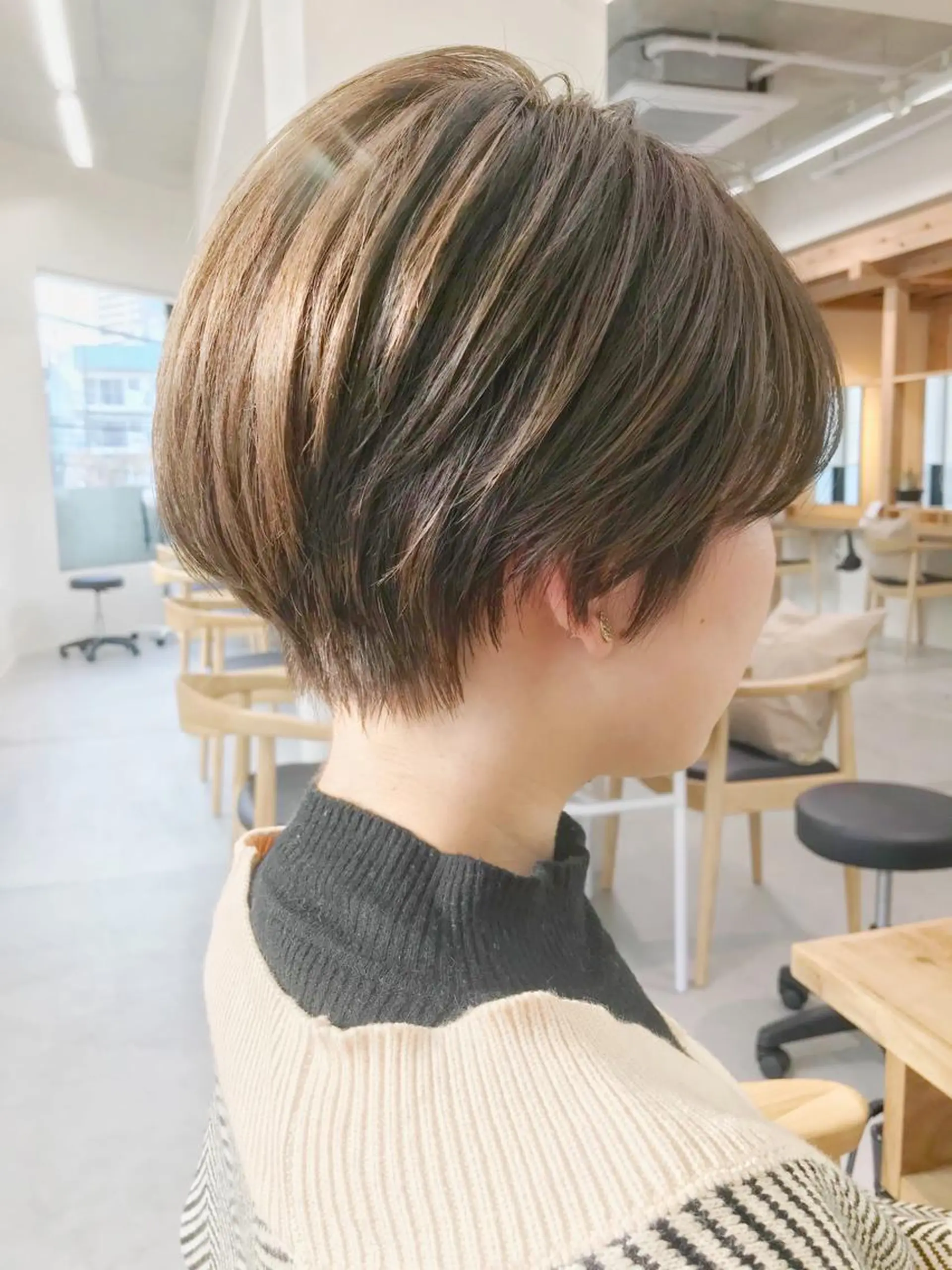 ショート カット ヘアカラー トリートメント イメチェンカット✂️ 錦糸町佐藤店長のヘアスタイル
