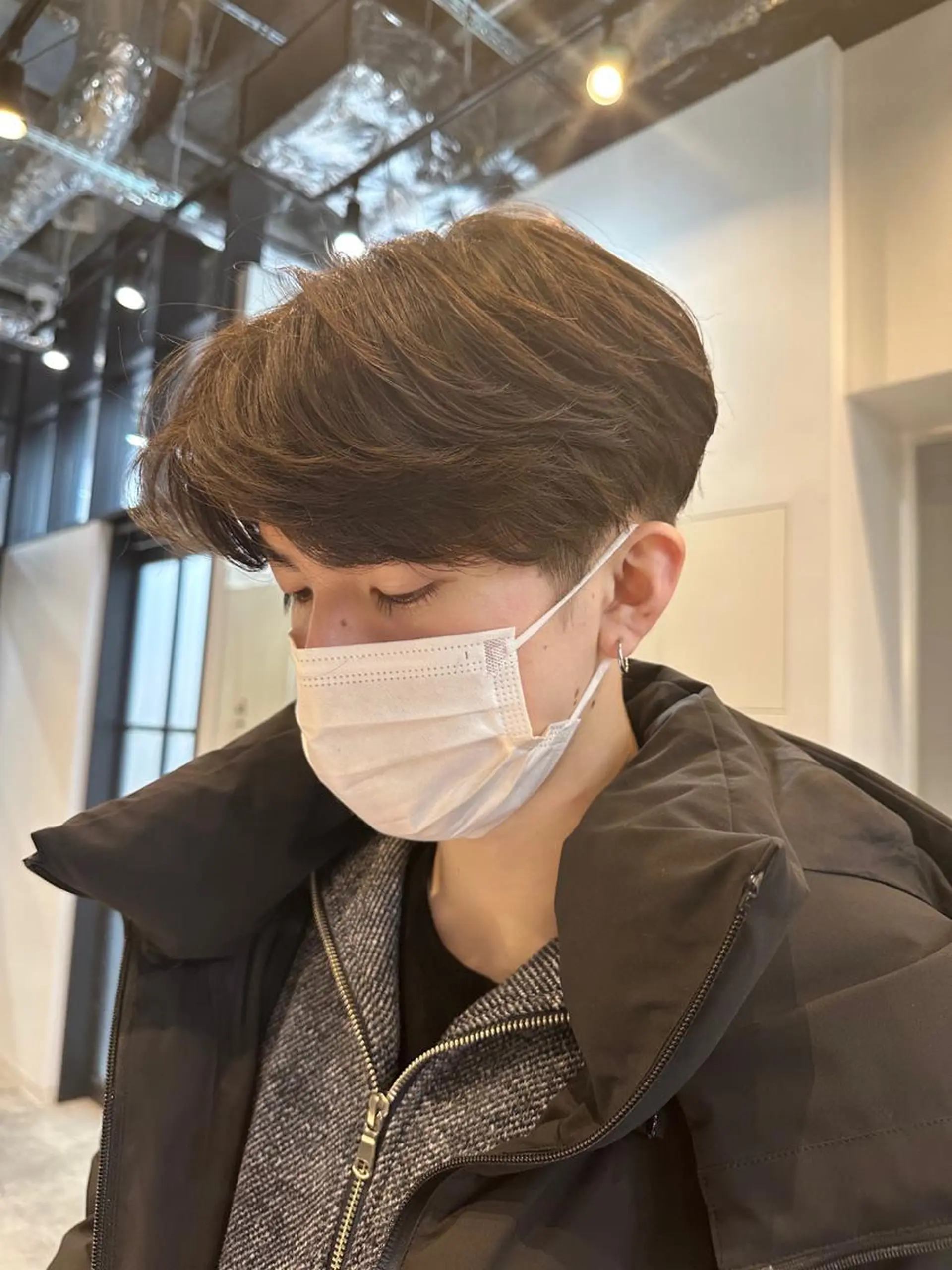 パーマ メンズ カット ヘアカラー パーマ 韓国レイヤー✨ yasuko銀座のヘアスタイル