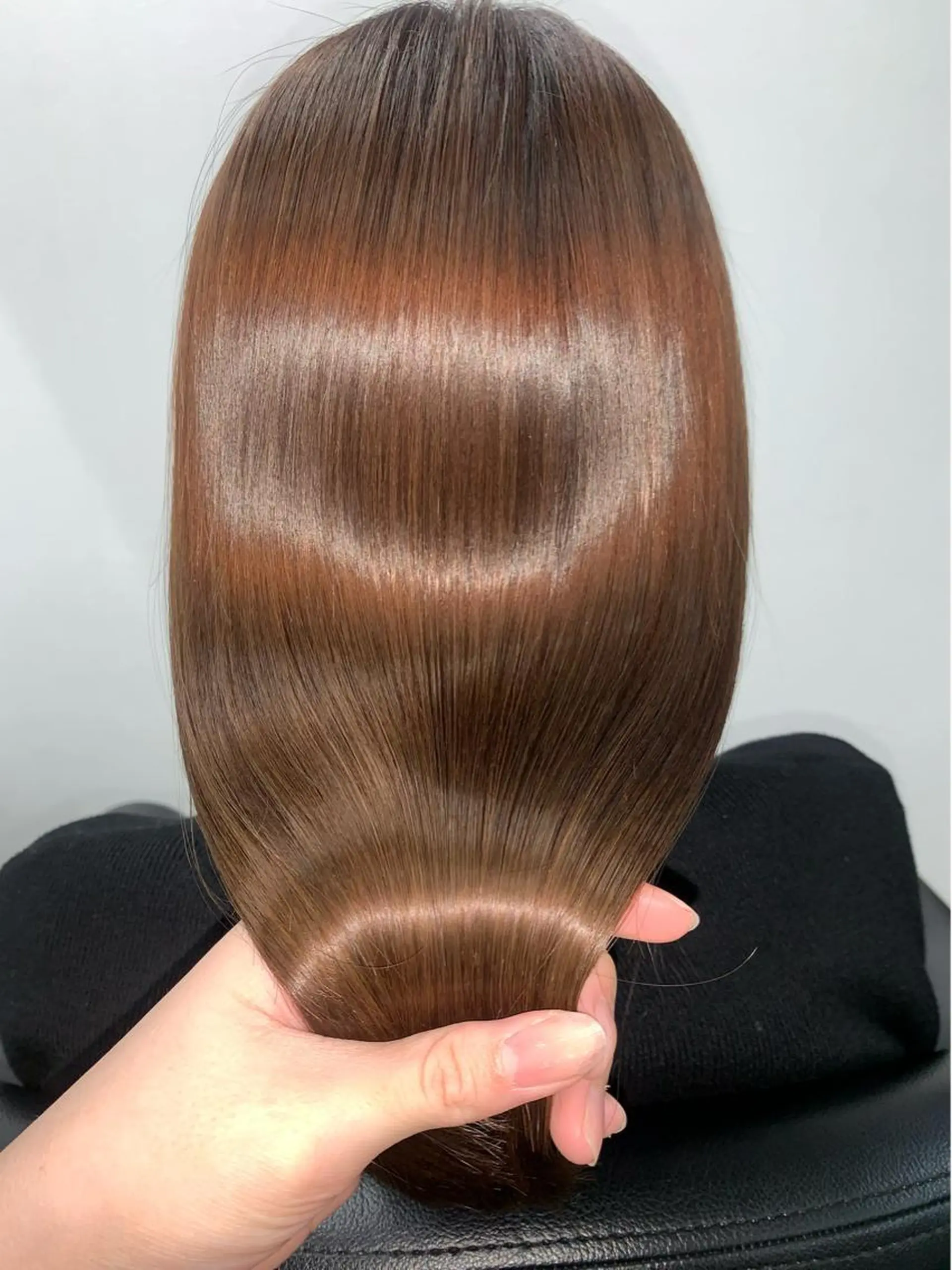 セミロング カット 縮毛矯正 トリートメント funo. ／透明感カラーのヘアスタイル