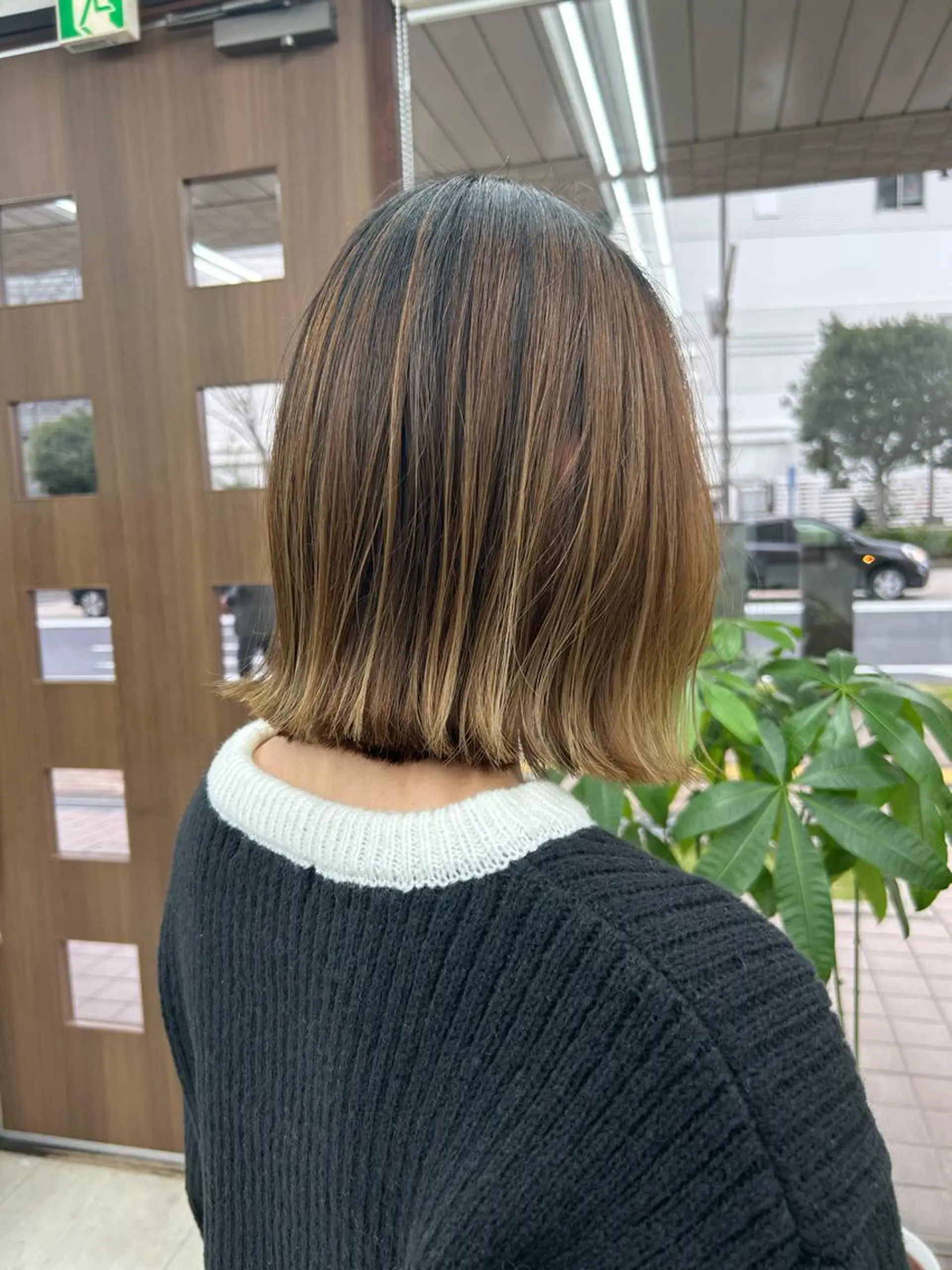 ミディアム カット ダブルカラー/韓国 ヘア/さわのあかねのヘアスタイル