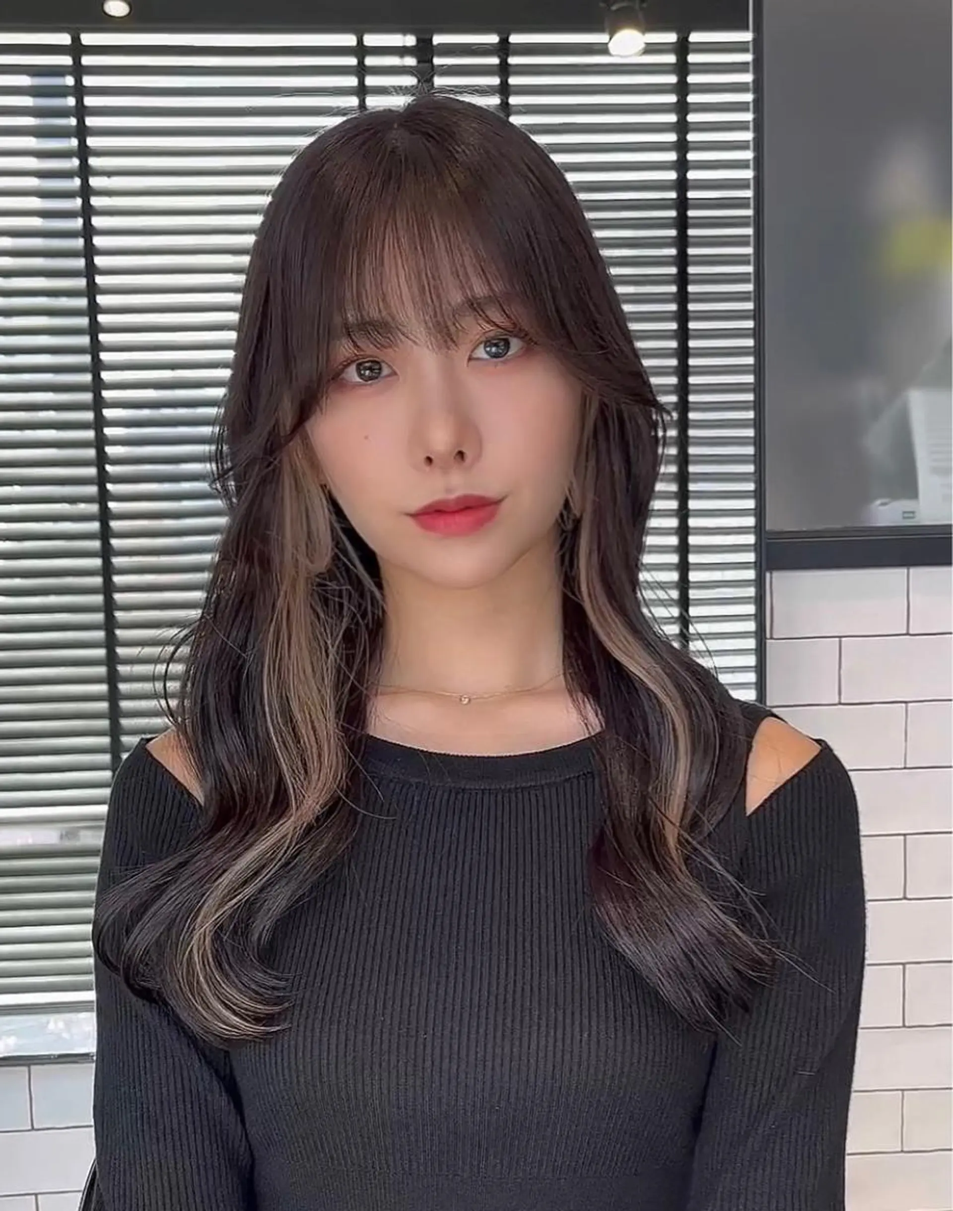 ミディアム カット ヘアカラー トリートメント 🌫️大人韓国ヘア 🌫️naoyaのヘアスタイル