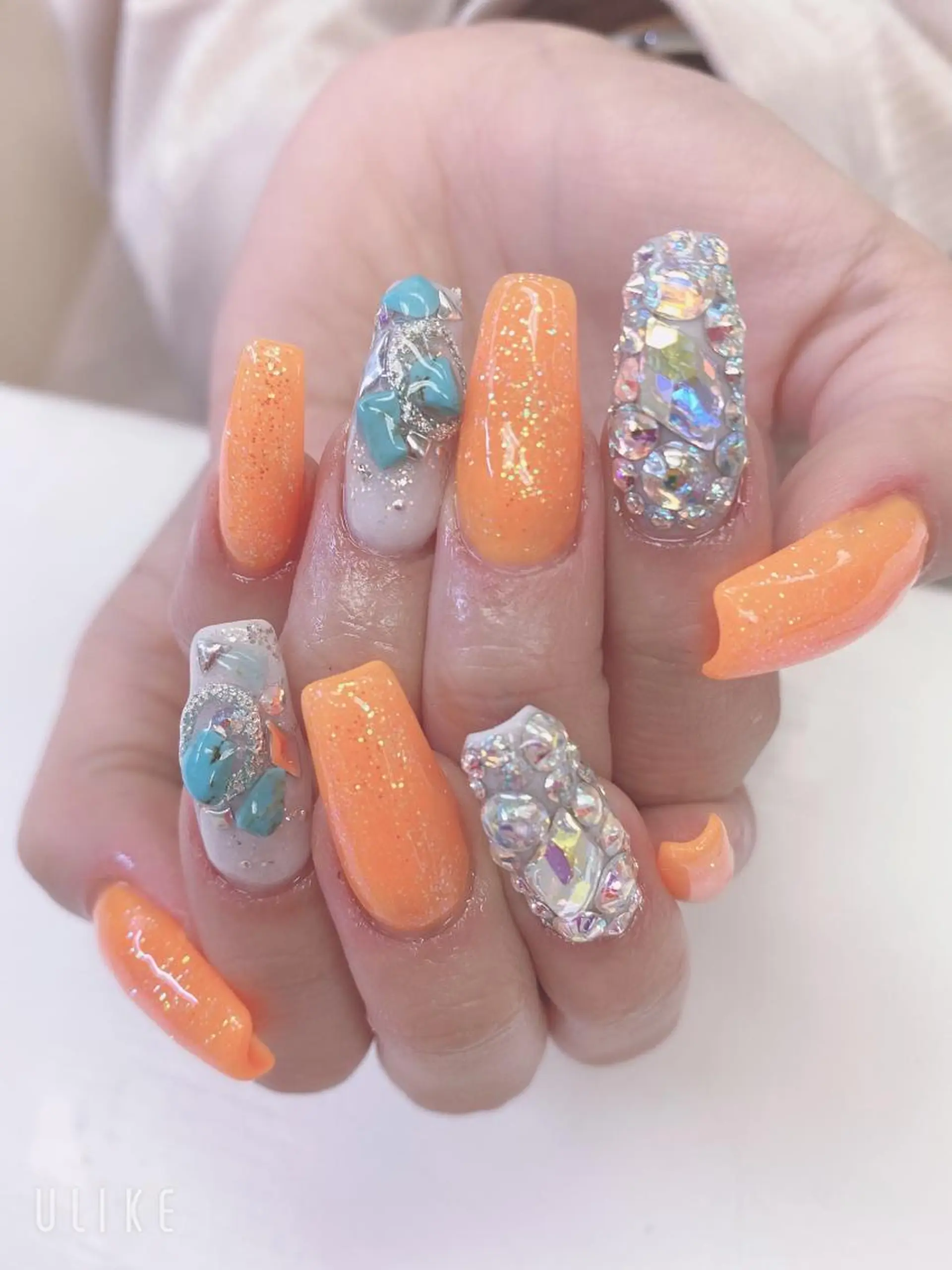 セミロング ハンドネイル JNA認定講師🌸 RIEのネイルデザイン