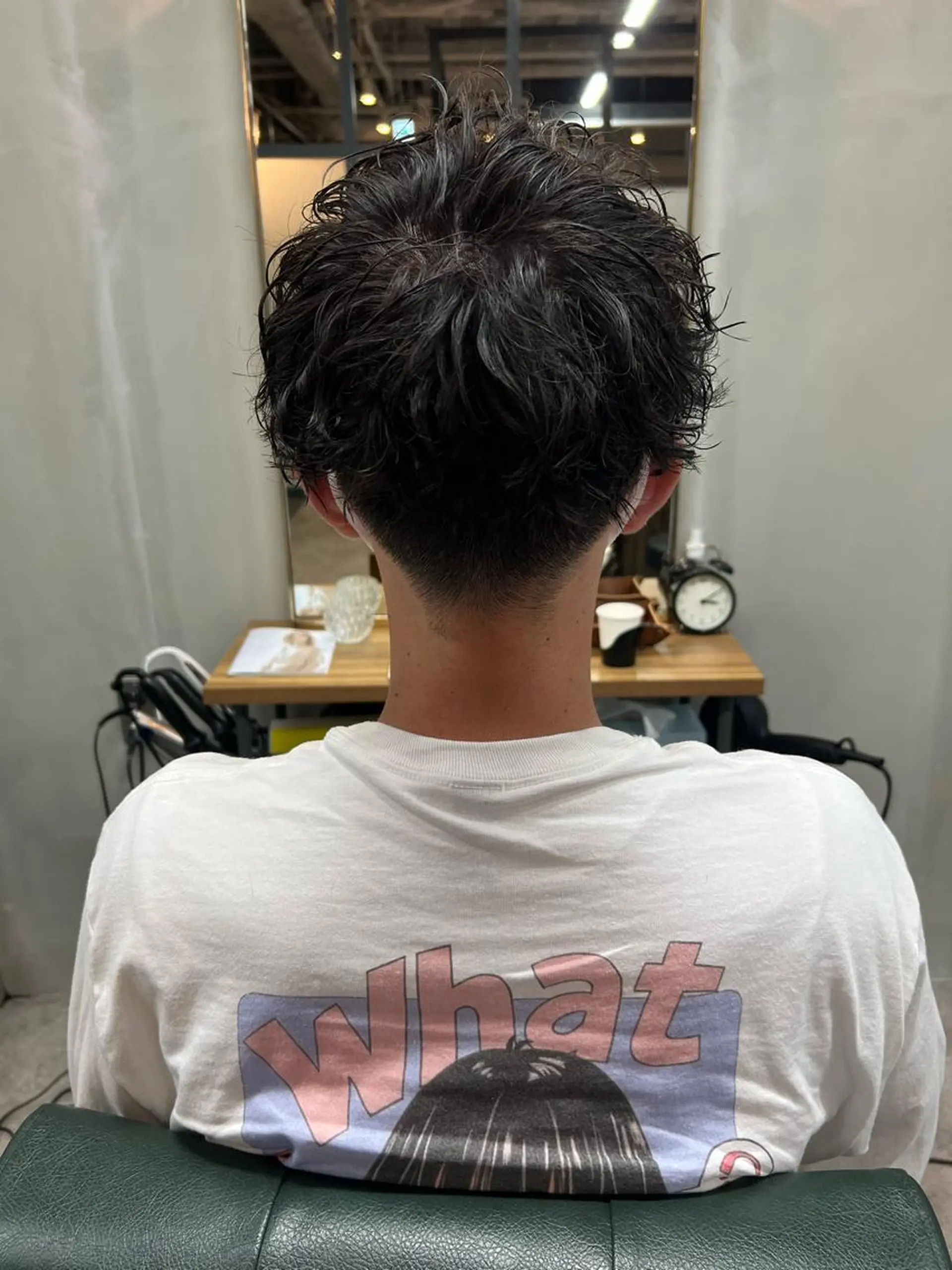 ショート パーマ メンズ カット パーマ 【S.BROOM】 店長　西川徹のヘアスタイル