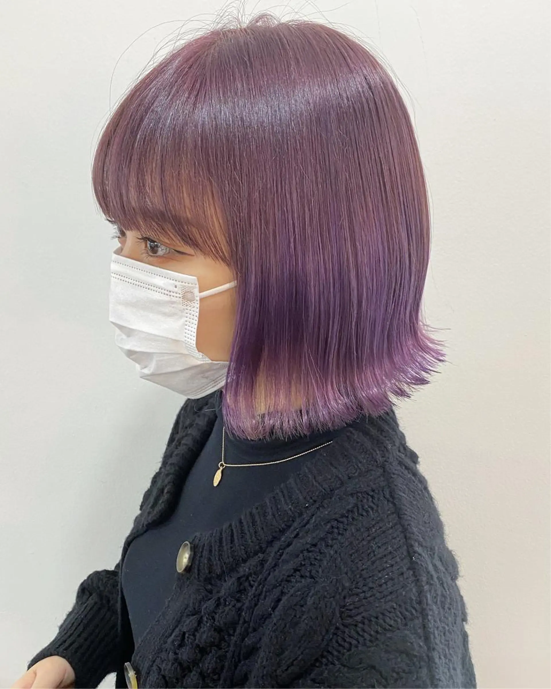 ショート カラー ラベンダーカラー カット ヘアカラー フラム所属・WATANABE MISAKIのヘアスタイル