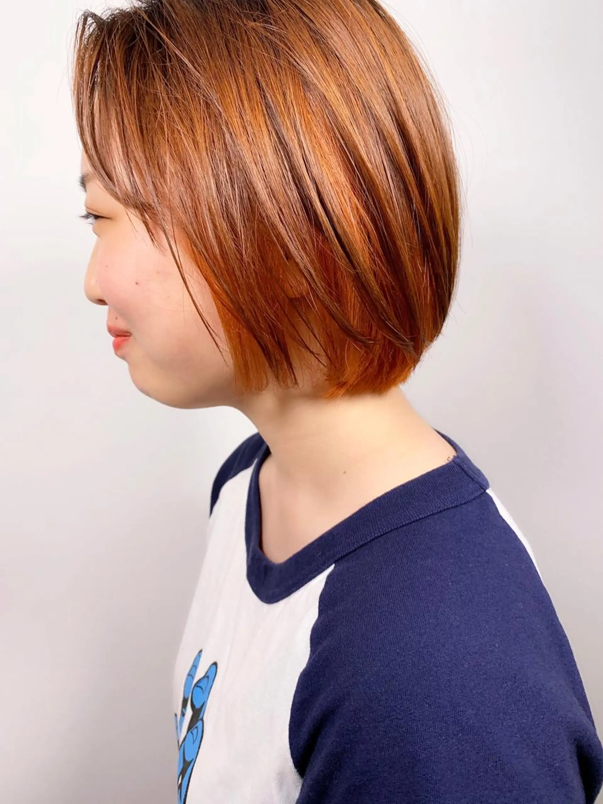 ショート カラー オレンジ tension 【テンション】のヘアスタイル