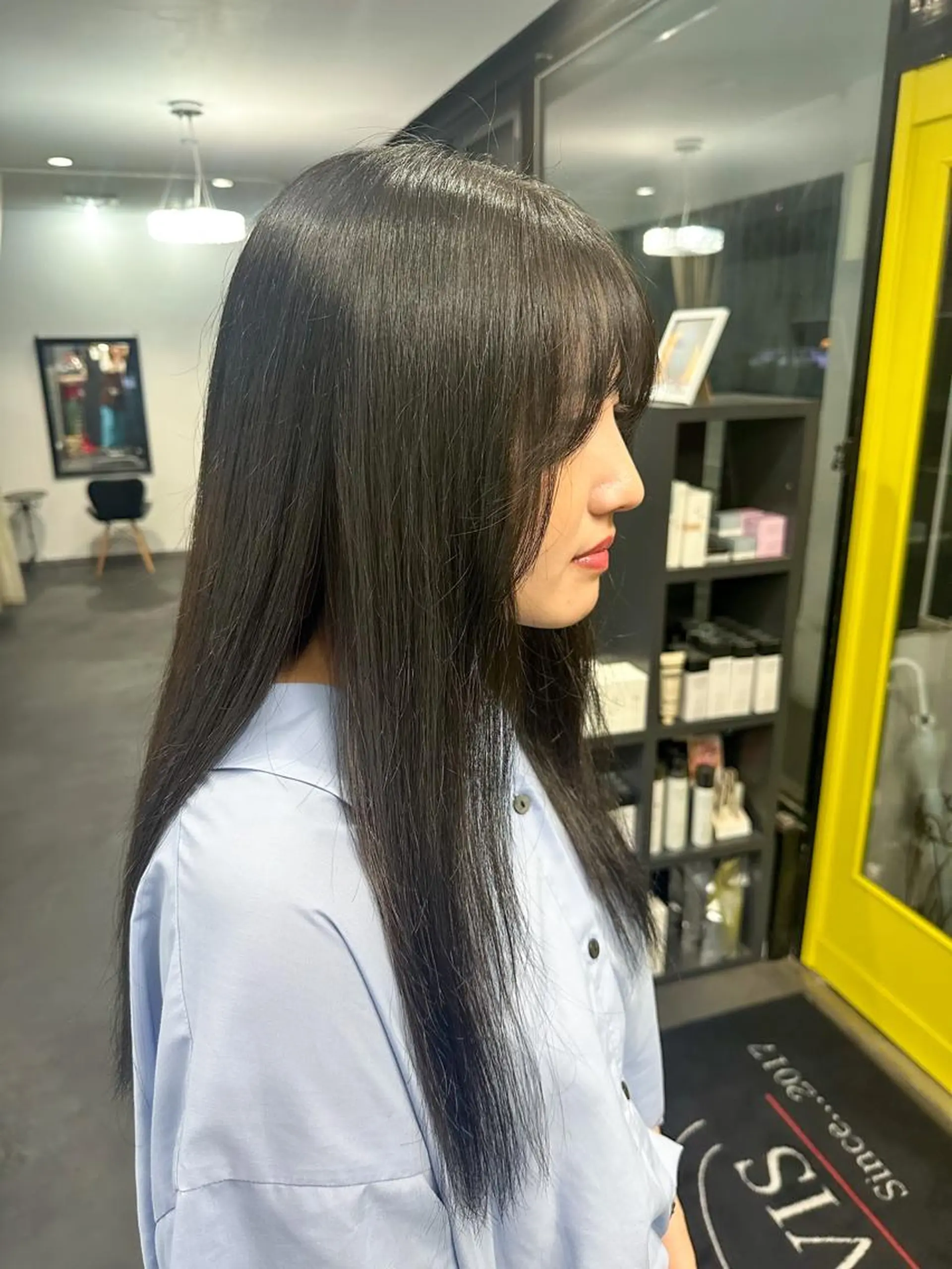 ロング カラー 桒村 沙綾のヘアスタイル