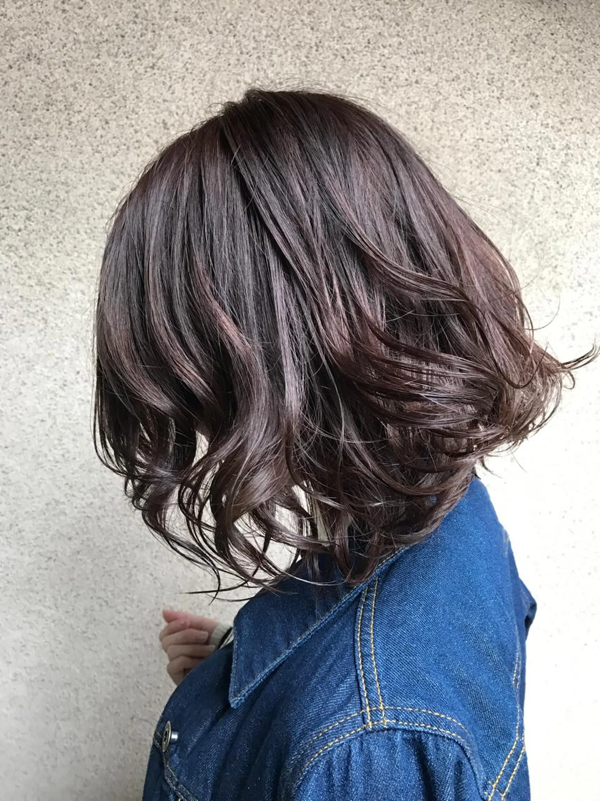 ミディアム カラー イルミナカラー ピンクカラー パープルカラー vato マンツーマンサロンのヘアスタイル