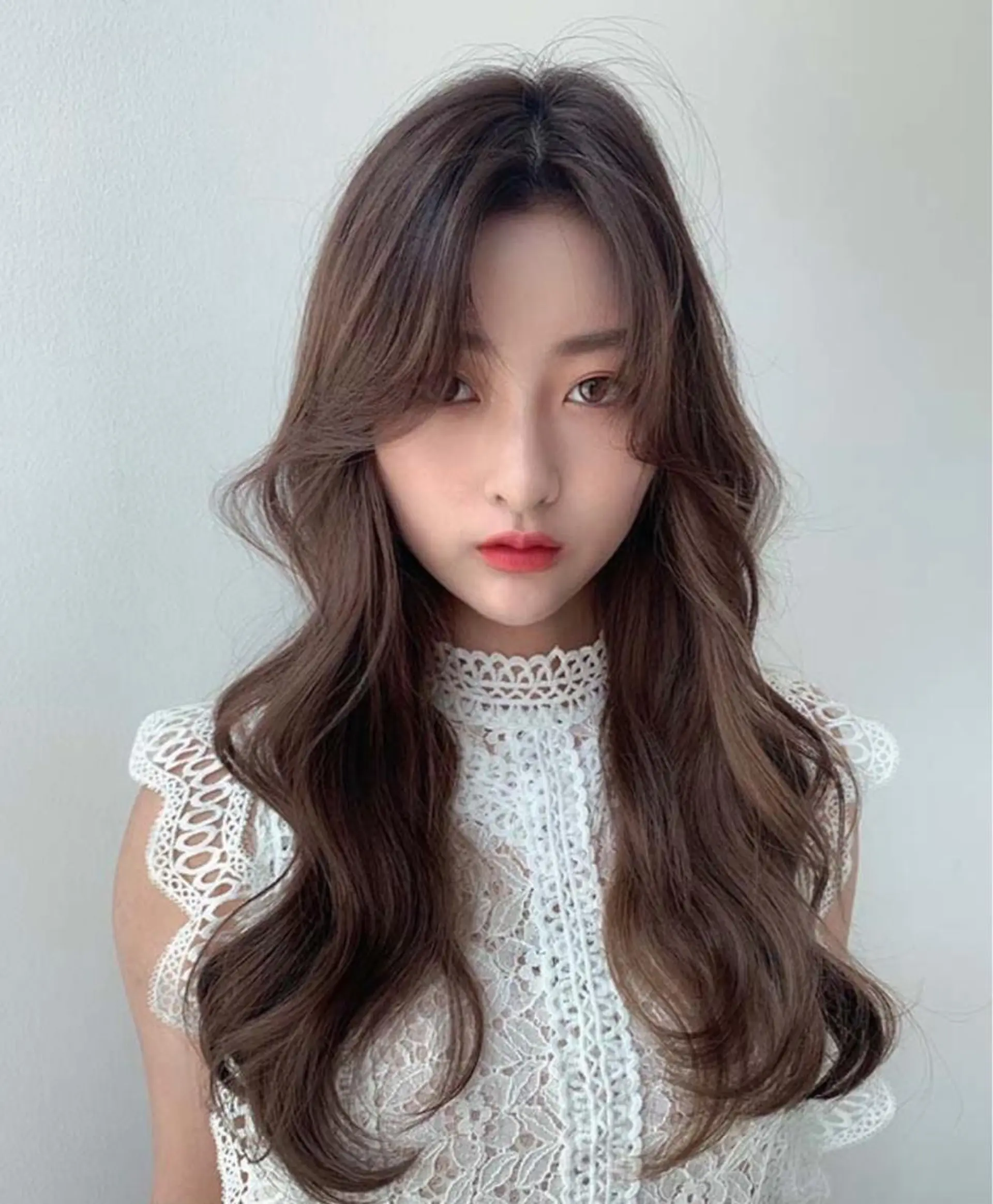 セミロング カット ヘアカラー トリートメント ルービック難波／韓国 /艶カラー/KAZUのヘアスタイル