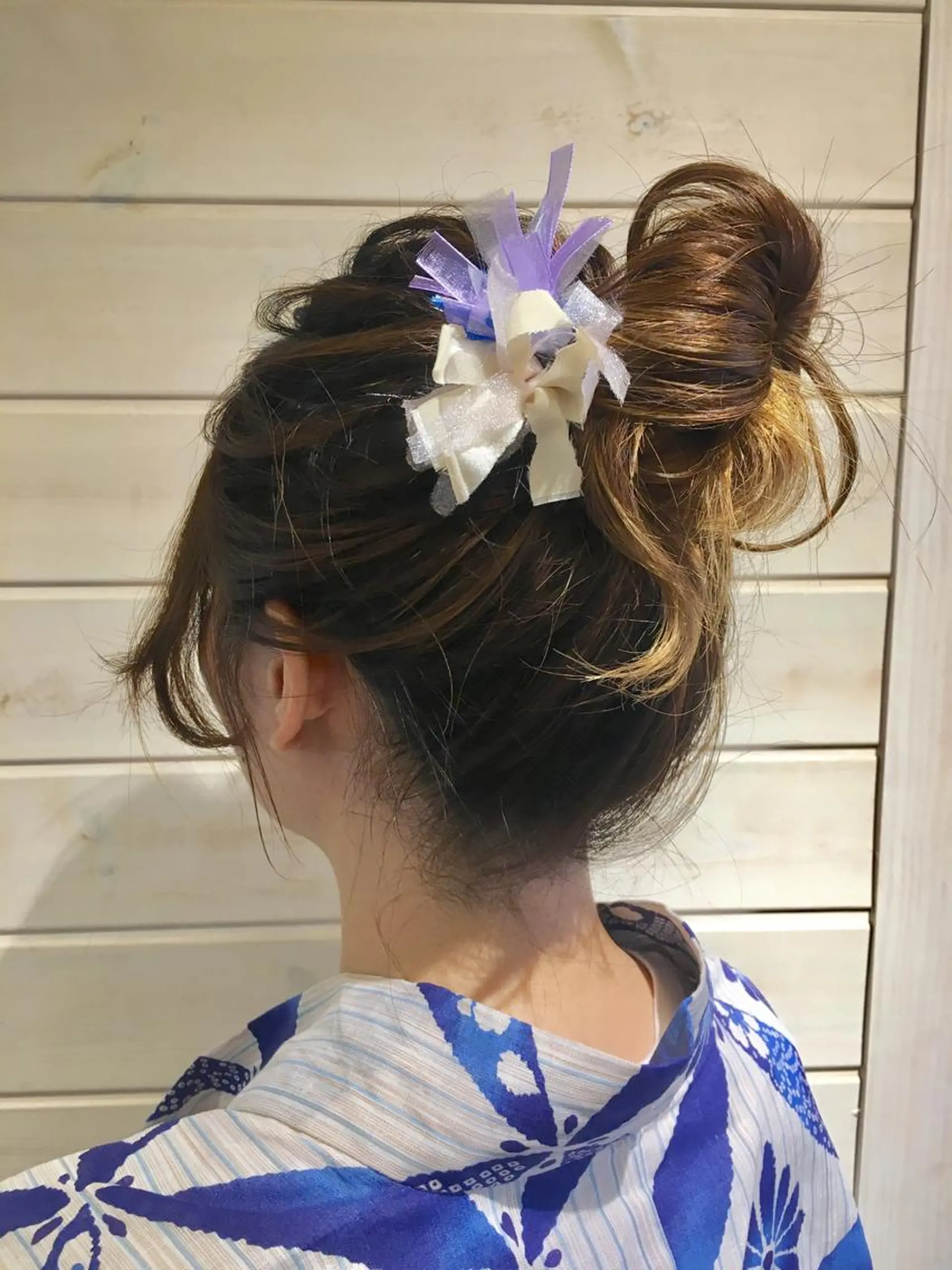 セミロング ヘアアレンジ さかい なつみのヘアスタイル