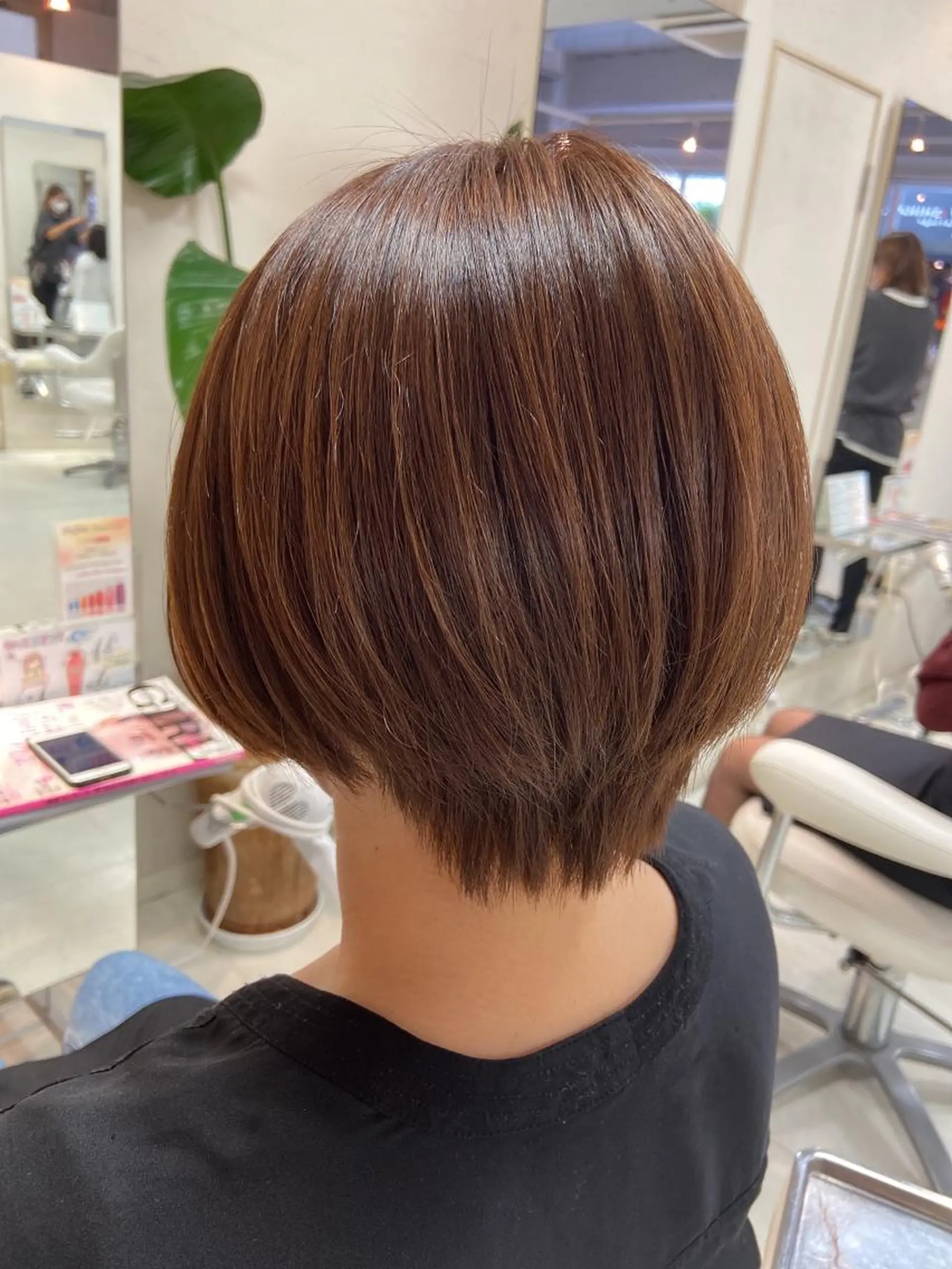 ショート カラー ショートボブ ボブ ショートヘア ヘアカラー トリートメント 菊地 美憂のヘアスタイル