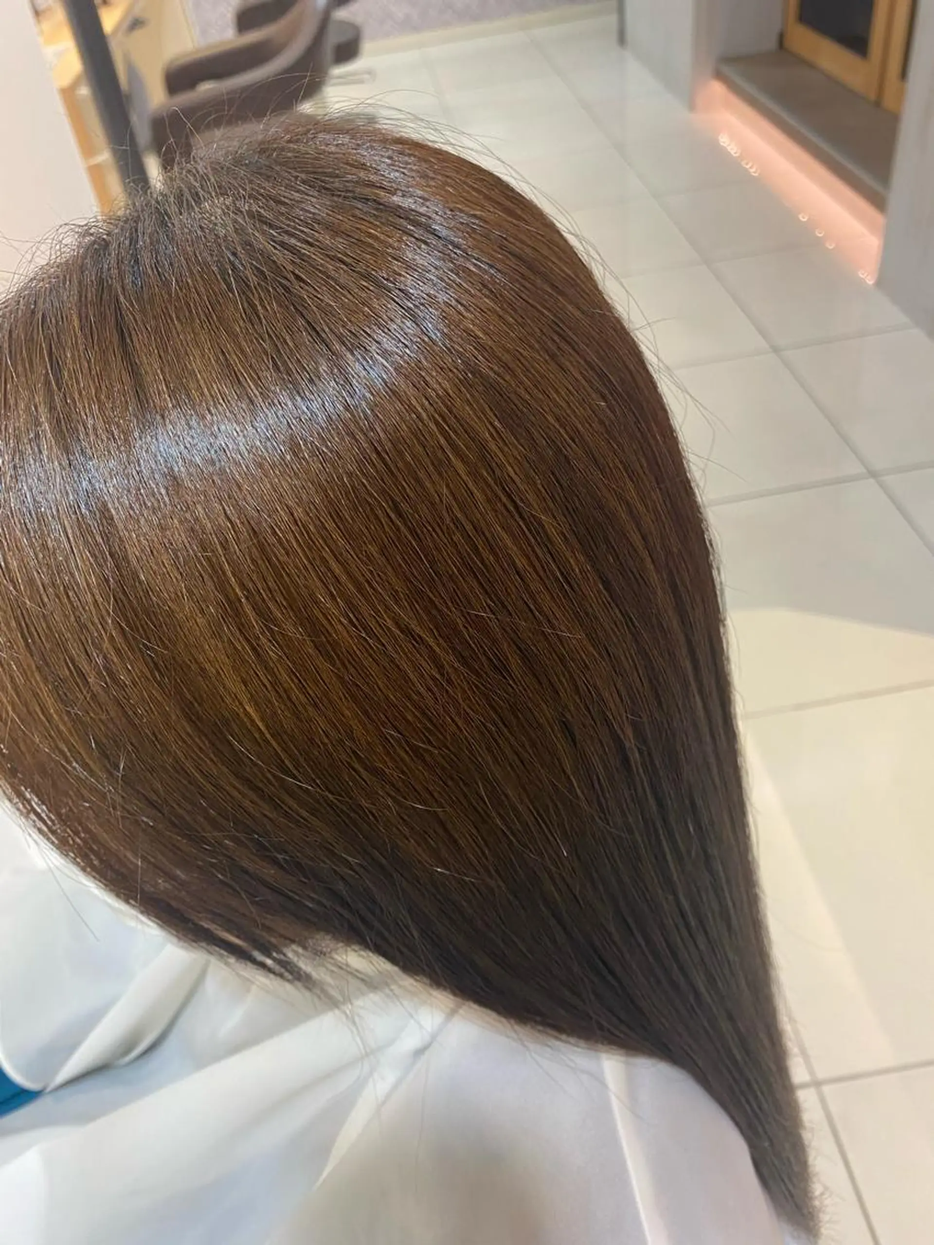 ロング カラー トリートメント ミルクティーベージュ 暖色カラー/池田麻帆のヘアスタイル