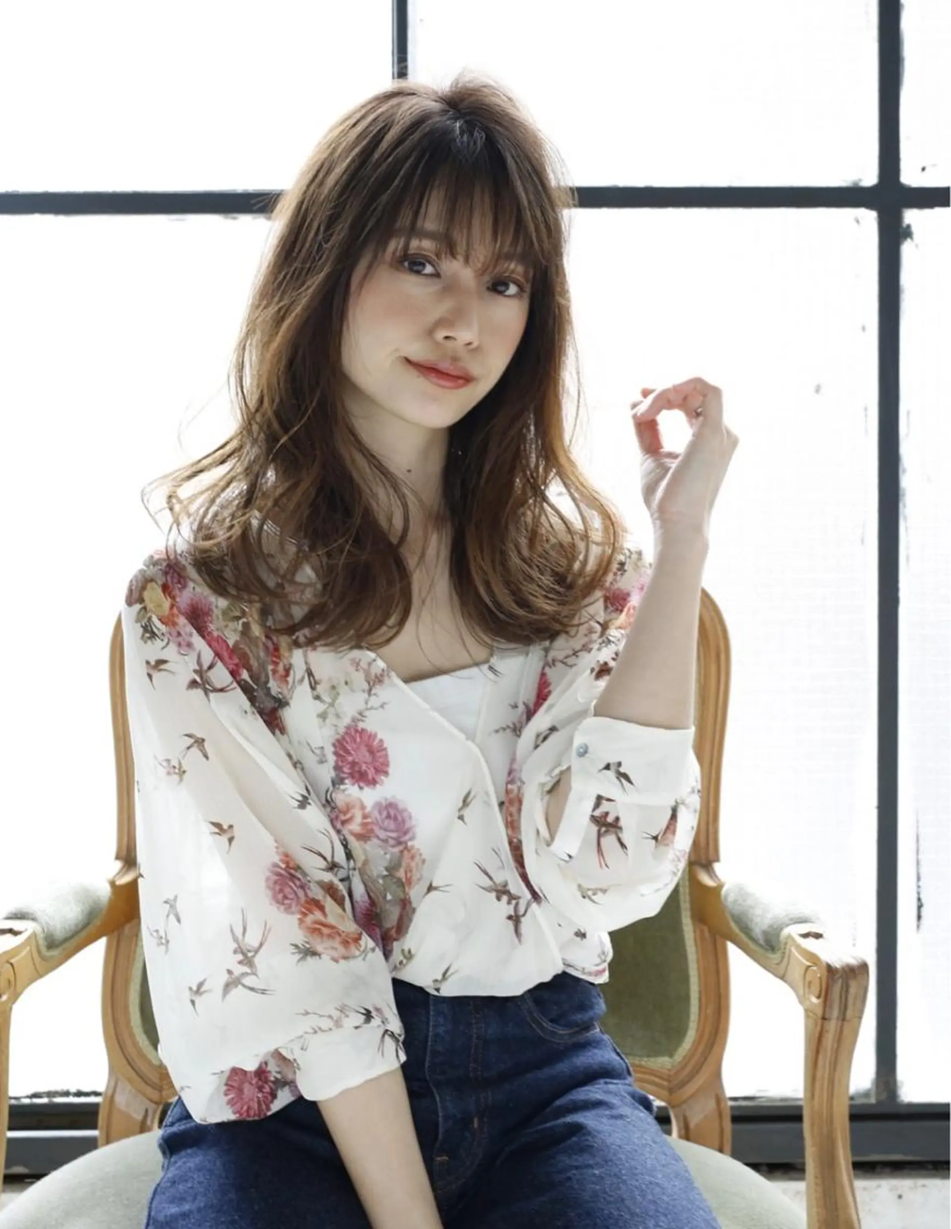 セミロング 指名支持率NO.1 スタイリストのヘアスタイル