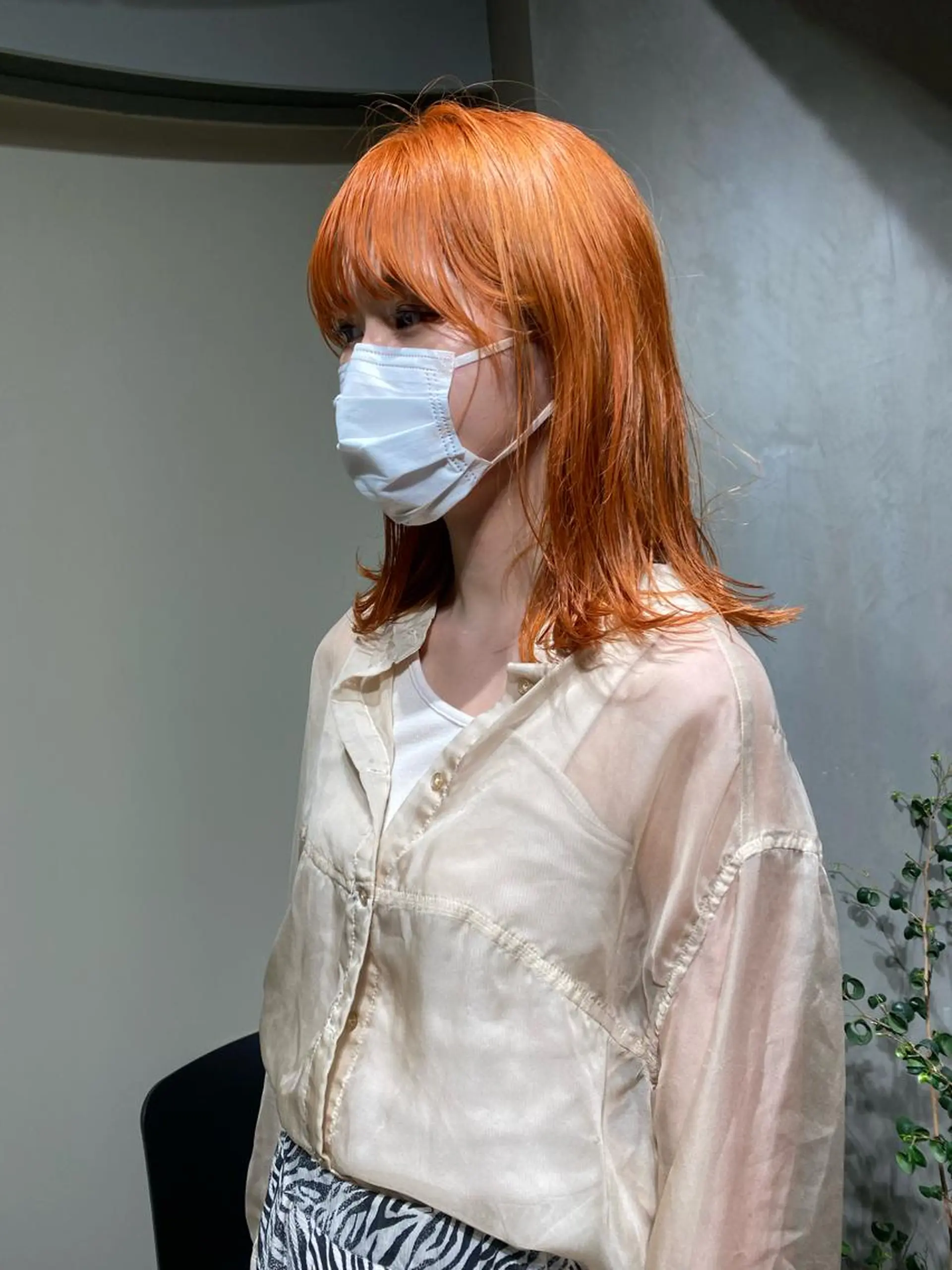 セミロング deco所属・無料カットモデル 丸川英心のヘアスタイル