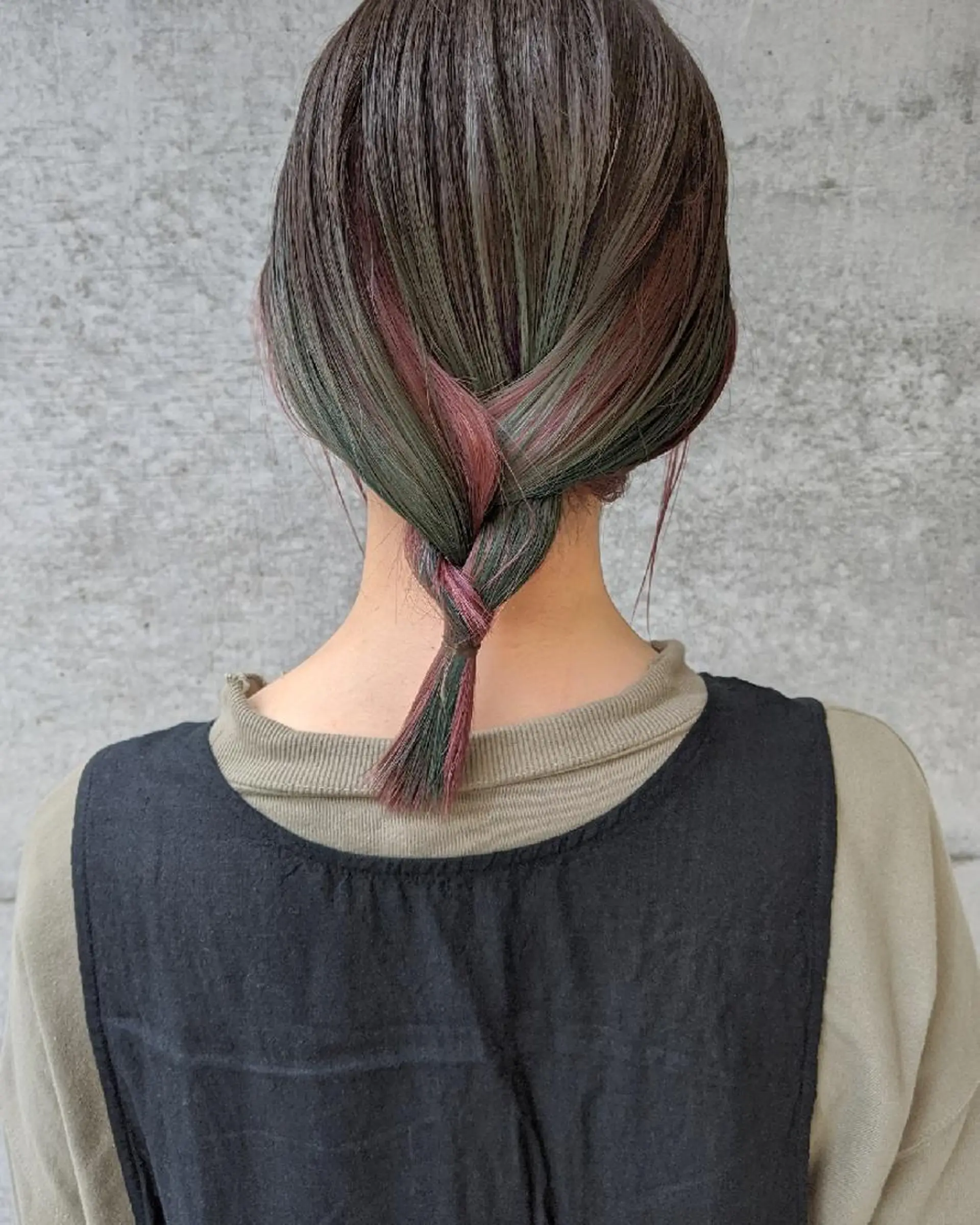 ミディアム カラー ヘアアレンジ カット ヘアカラー トリートメント 南堀江 möwen ( メーヴェ )所属・mowen RUIのヘアスタイル