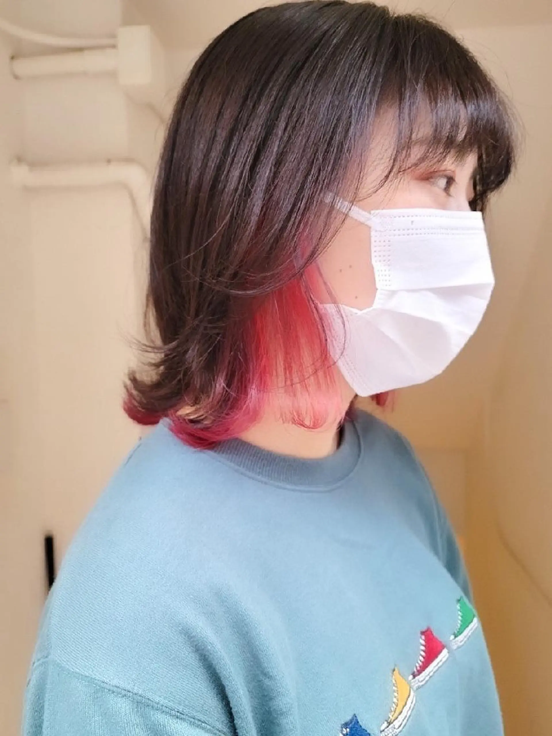 ミディアム カット ヘアカラー トリートメント 🇰🇷透明感×ハイ トーン🌟tomoのヘアスタイル