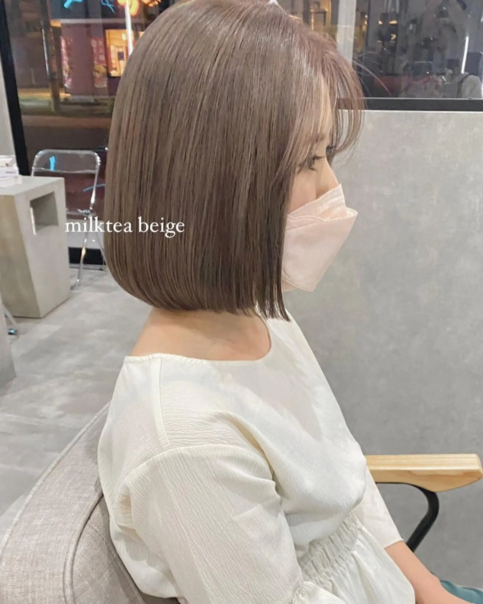ミディアム mood alissaのヘアスタイル