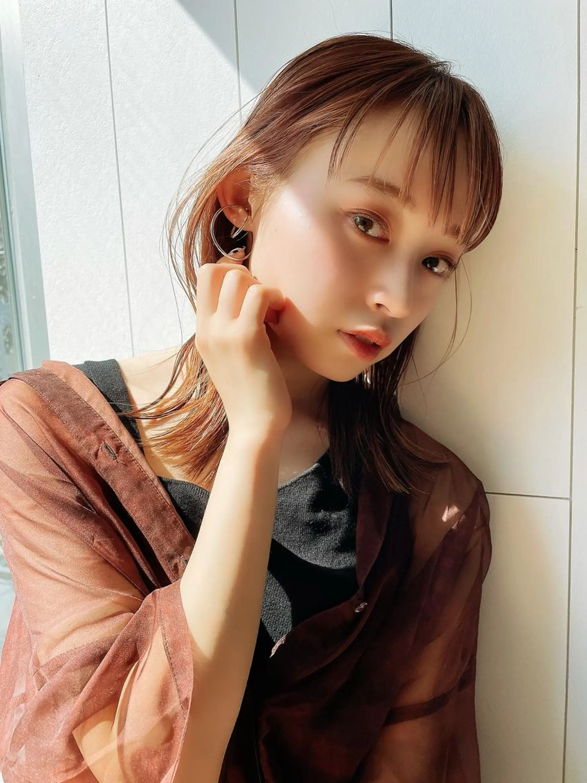 ミディアム カラー カット 💜ハイトーン💛 マジカルかいちゃんのヘアスタイル