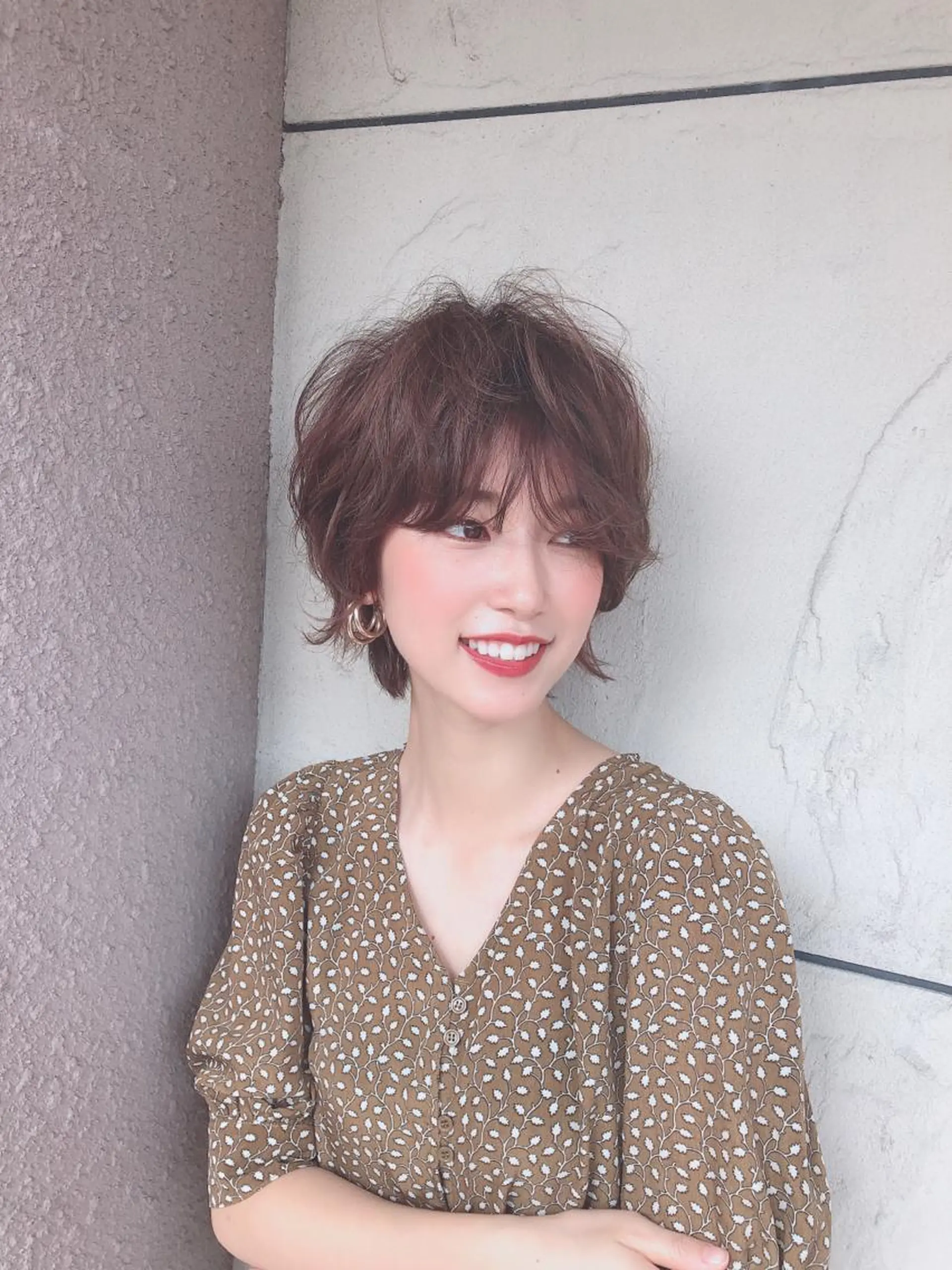 ショート 岸川 恭子のヘアスタイル