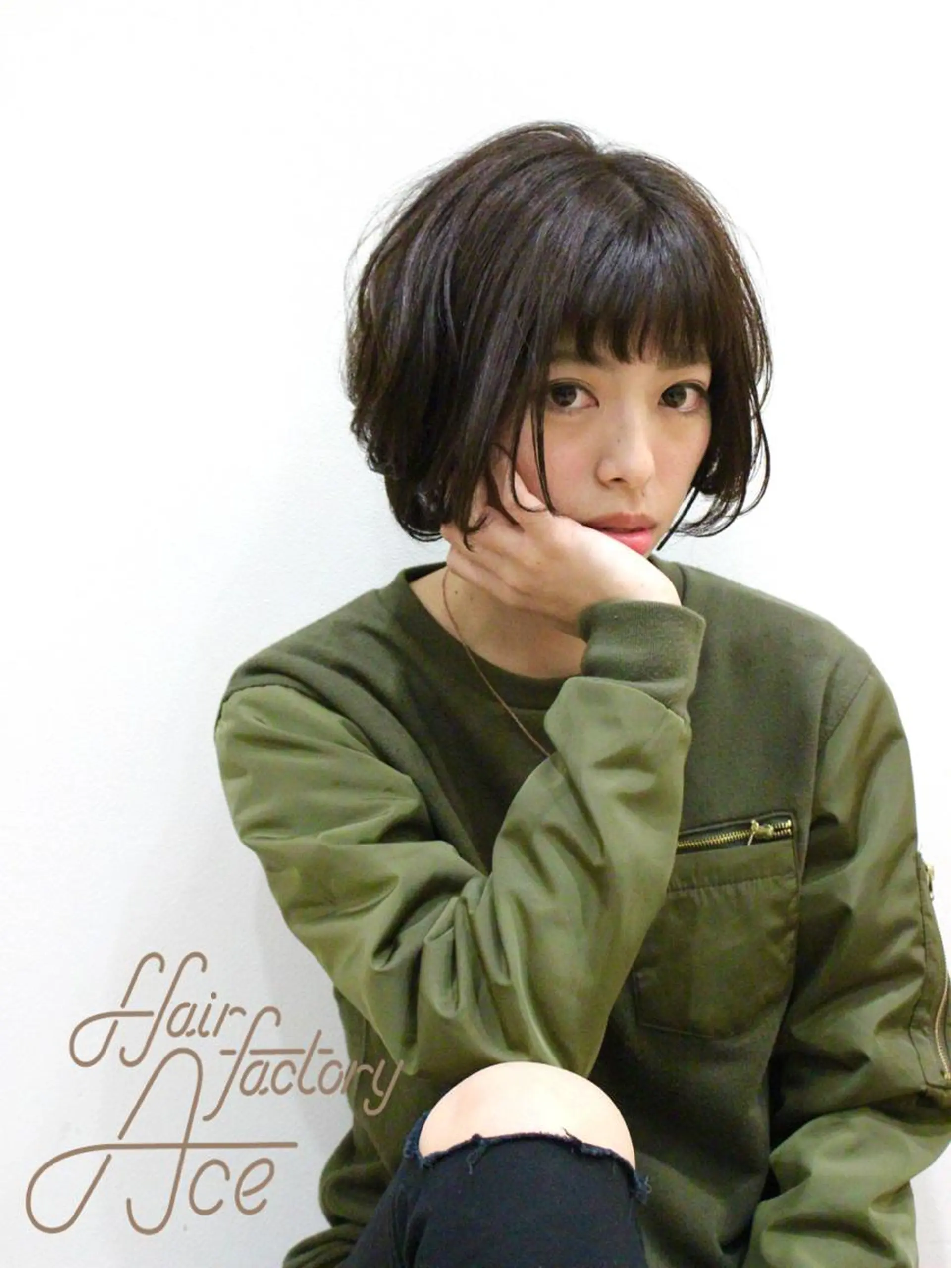 ショート 所渉/韓国レイヤー /ウルフカットのヘアスタイル