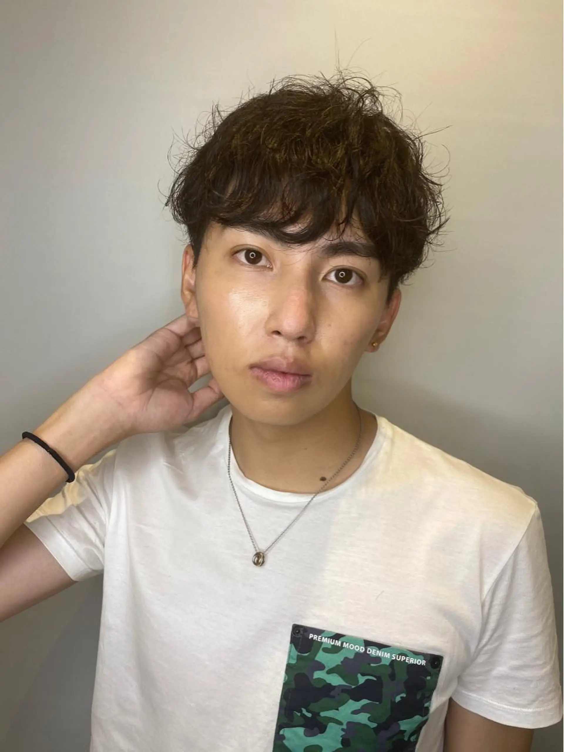 パーマ メンズ カット パーマ 💙美髪救世主💙 関華蓮のヘアスタイル